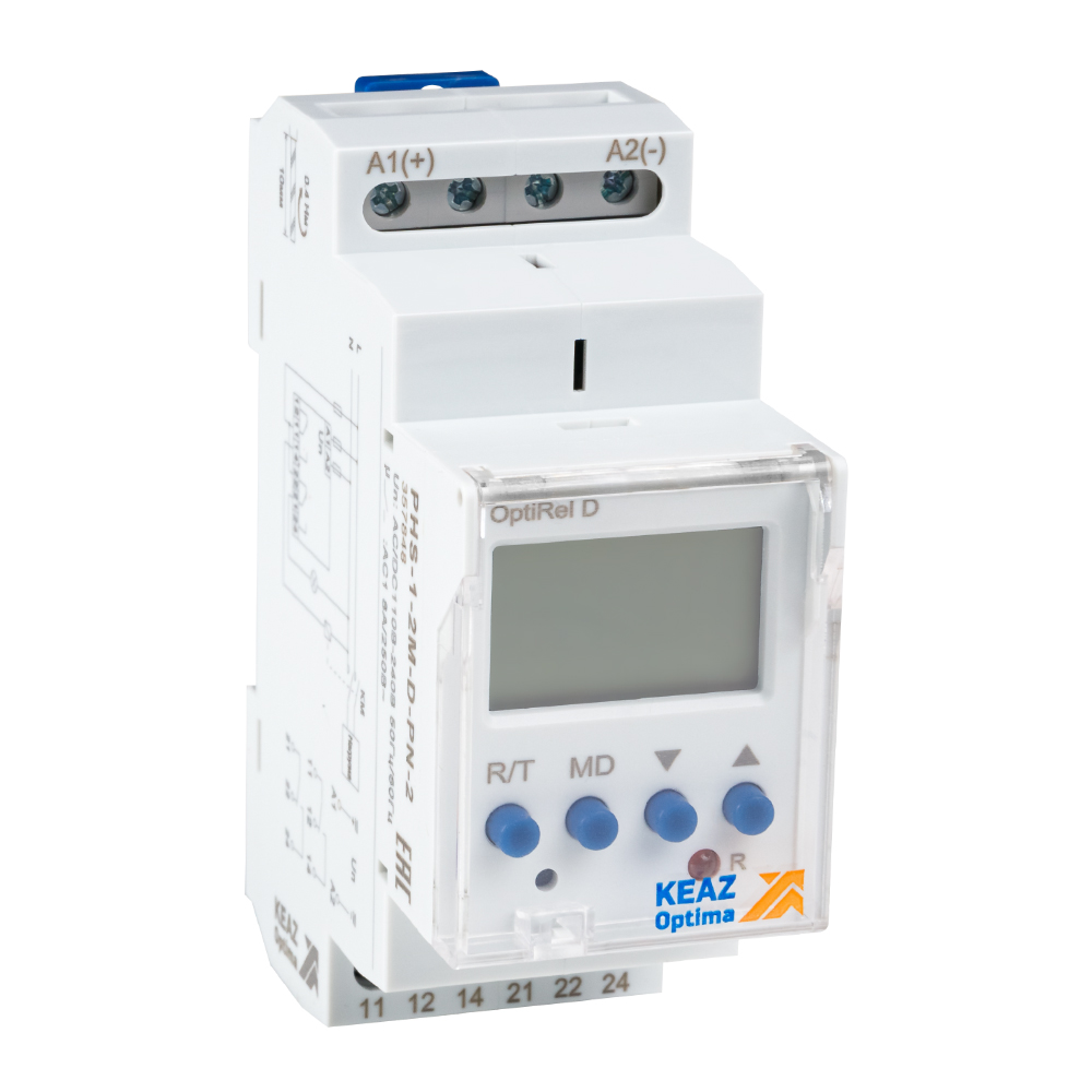 КЭАЗ Реле контроля напряжения OptiRel D PHS-1-2M-D-PN-2 цифровое 1Ф 2СО. фото