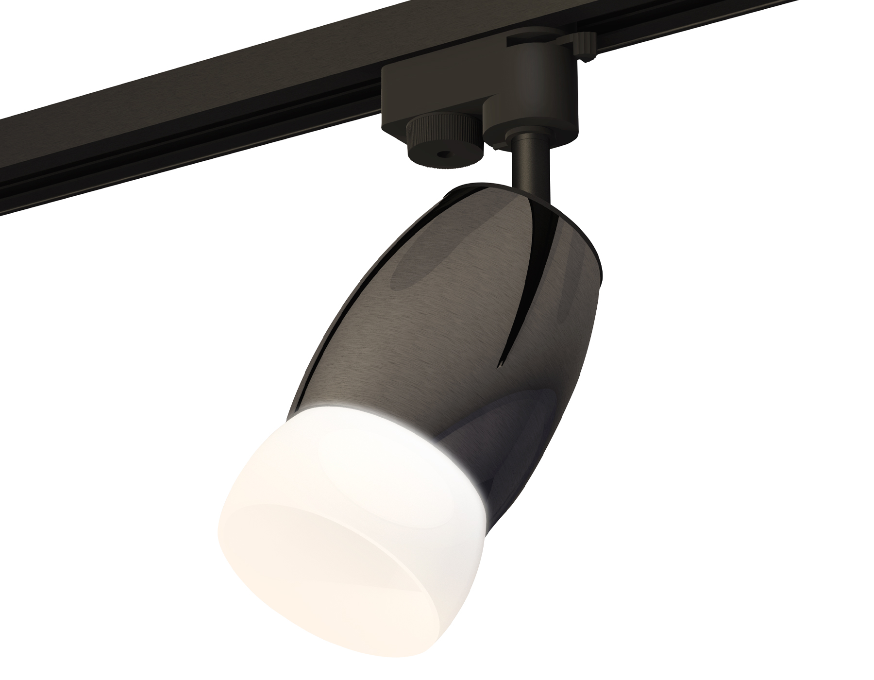 Ambrella Комплект трекового однофазного светильника с акрилом XT1123014 DCH/SBK/FR черный хром/черный песок/белый матовый MR16 GU5.3 (A2521, C1123, N7 фото