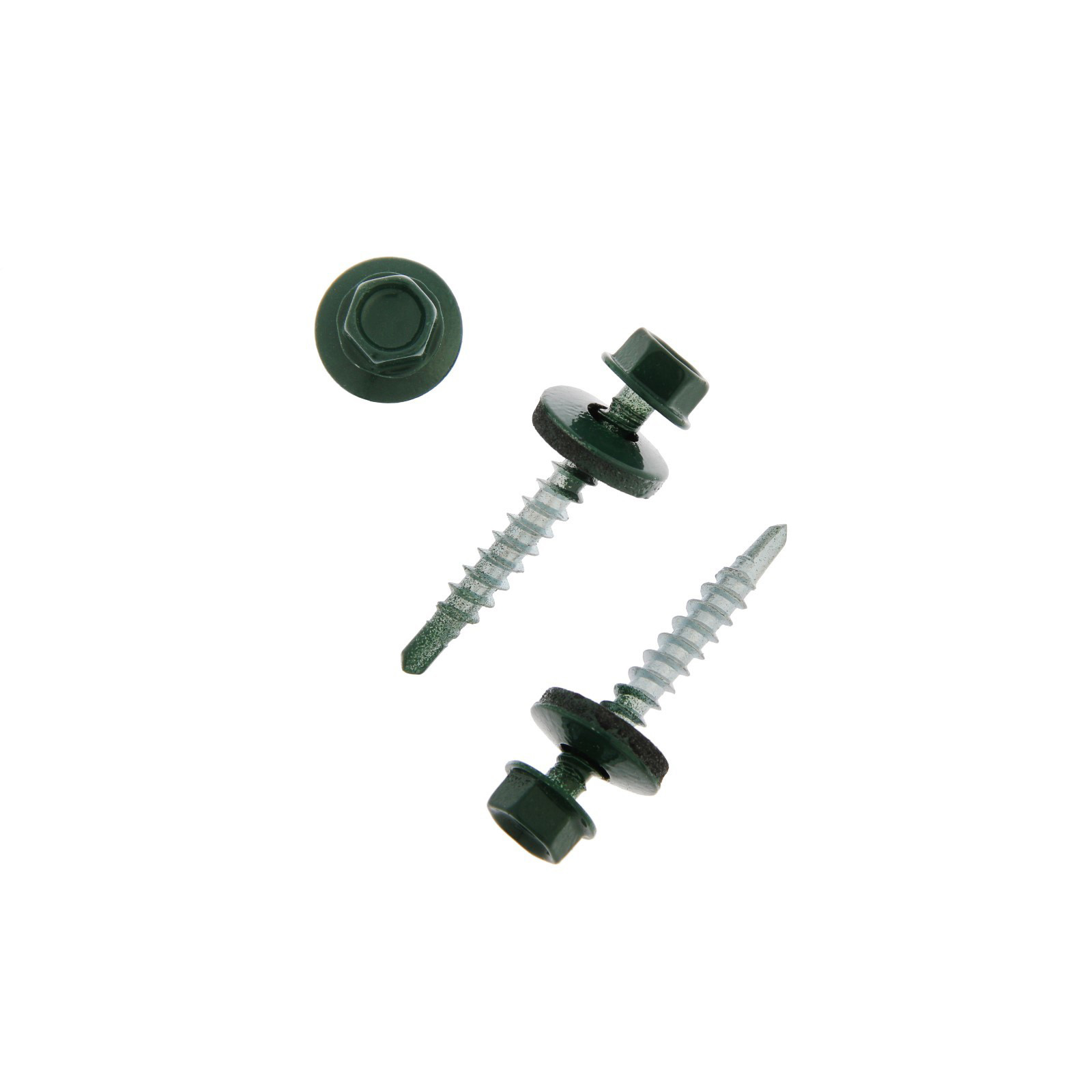 Tech-Krep Саморез КР св. 4,8х35 RAL-6005 (тёмно-зеленый) (250 шт) - ведро фото
