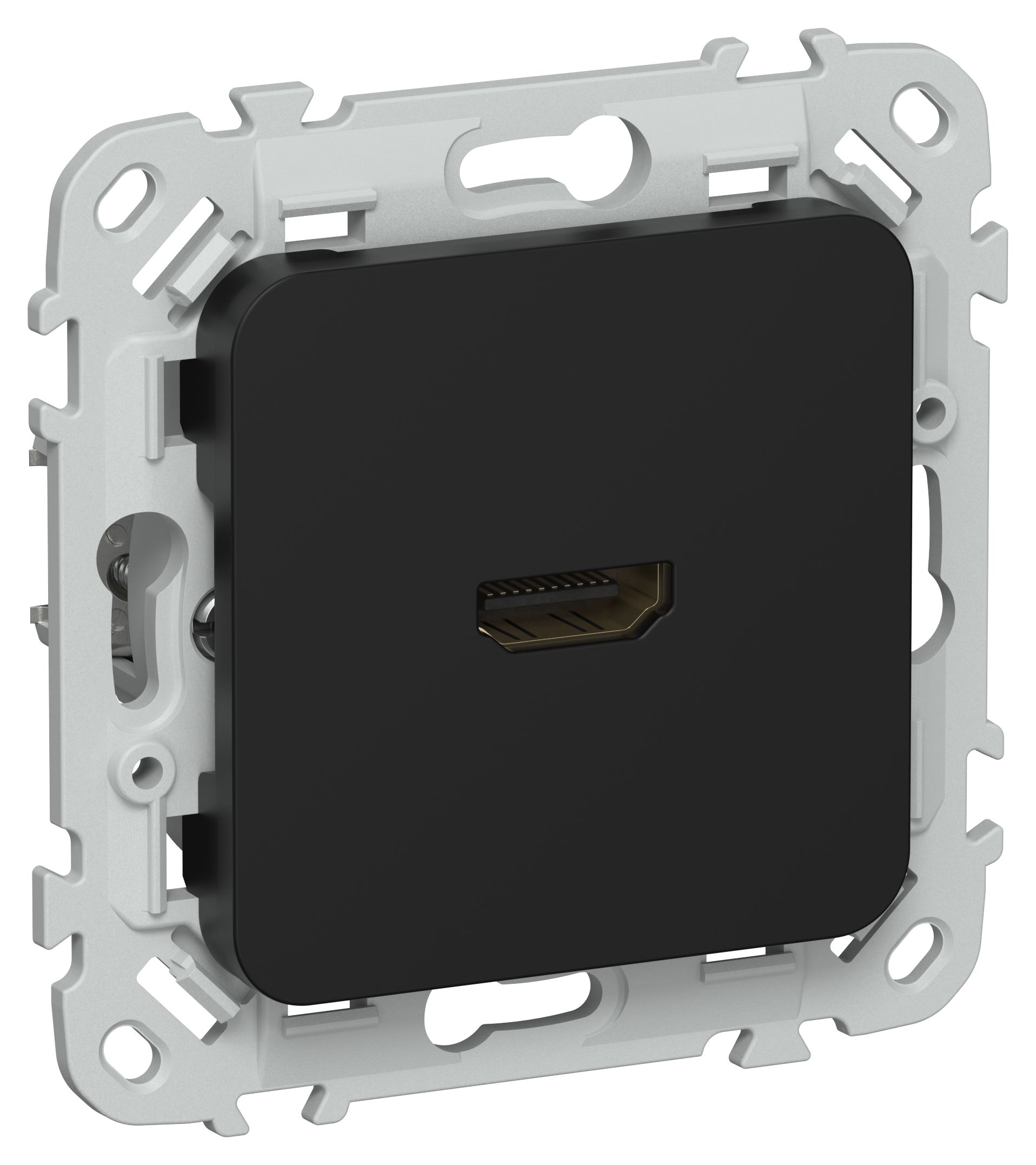 IEK FLITE Черный Розетка HDMI фото
