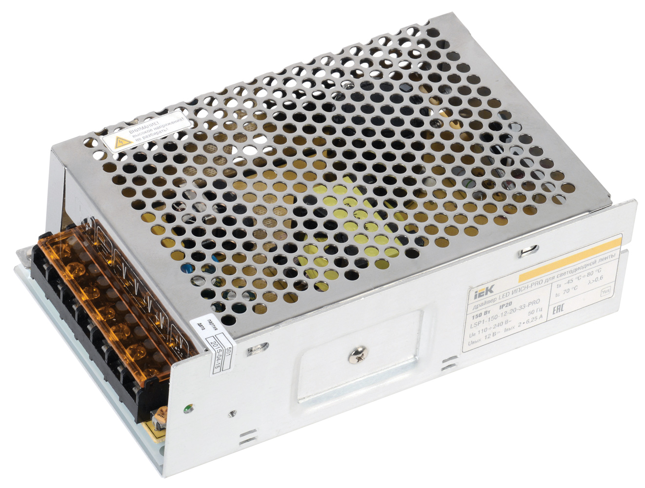IEK Драйвер LED ИПСН-PRO 150Вт 12 В блок - клеммы IP20 фото