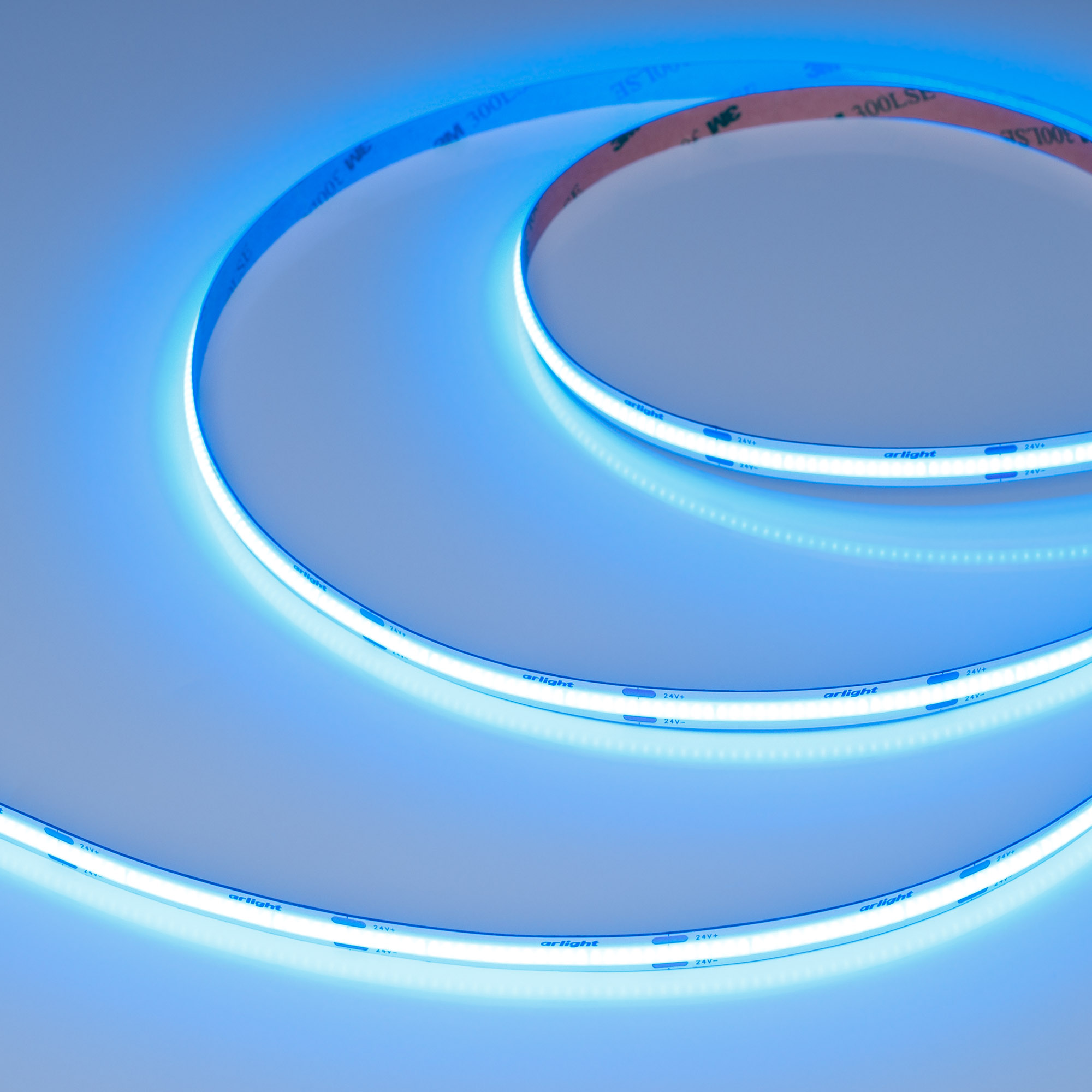 Лента COB-X480-8mm 24V Blue (8 W/m, IP20, 5m) (Arlight, -) фото