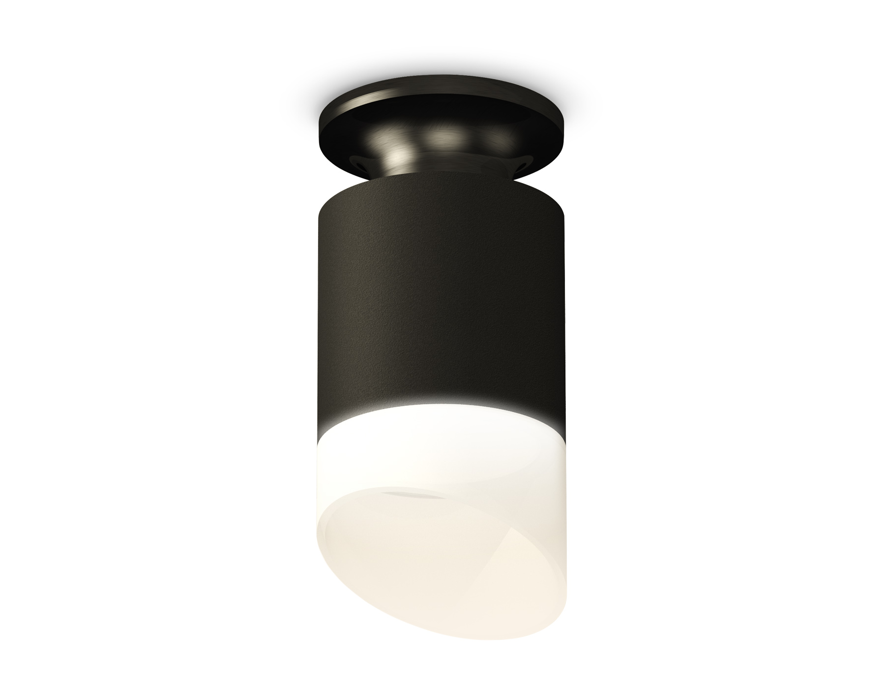 Ambrella Комплект накладного светильника XS6302112 SBK/PBK/FR черный песок/черный полированный/белый матовый MR16 GU5.3 (N6902, C6302, N6256) фото