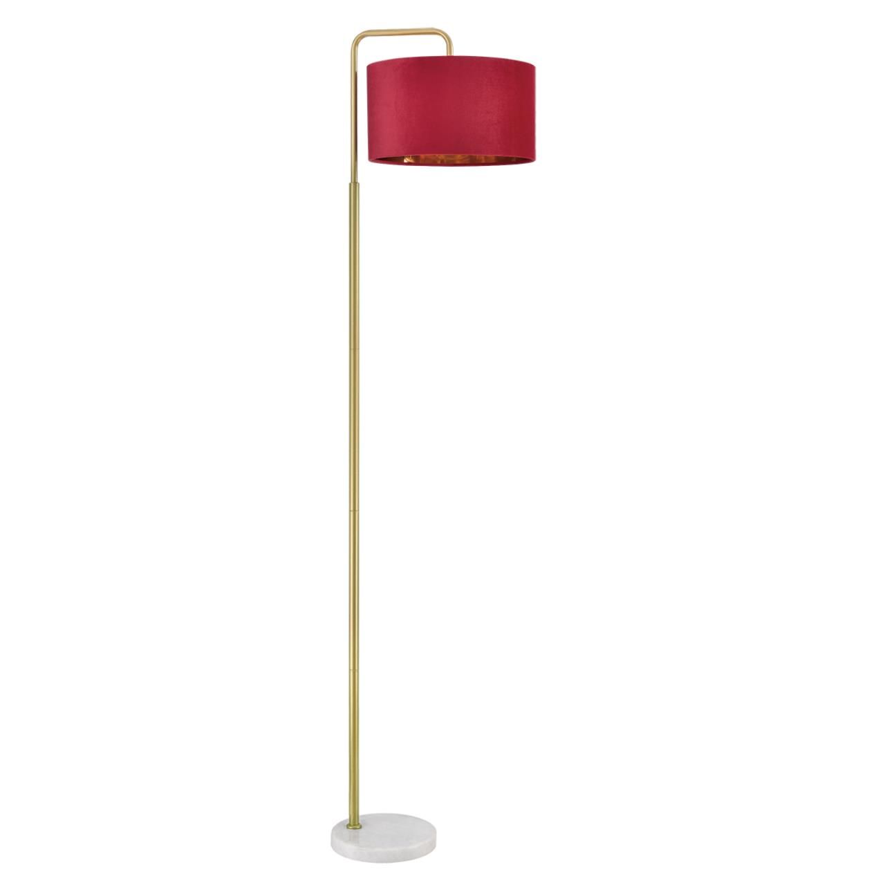 Lumion 8073/1F NEOCLASSI LN24 золото/бордовый, металл/камень/текстиль Торшер E27 1*60W 220V VELVETA фото
