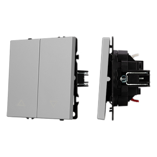 Arlight Механизм выключателя управления шторами SWT-NOBE-MKR2-SFPL-IS (230V, 10A) (Никель) фото