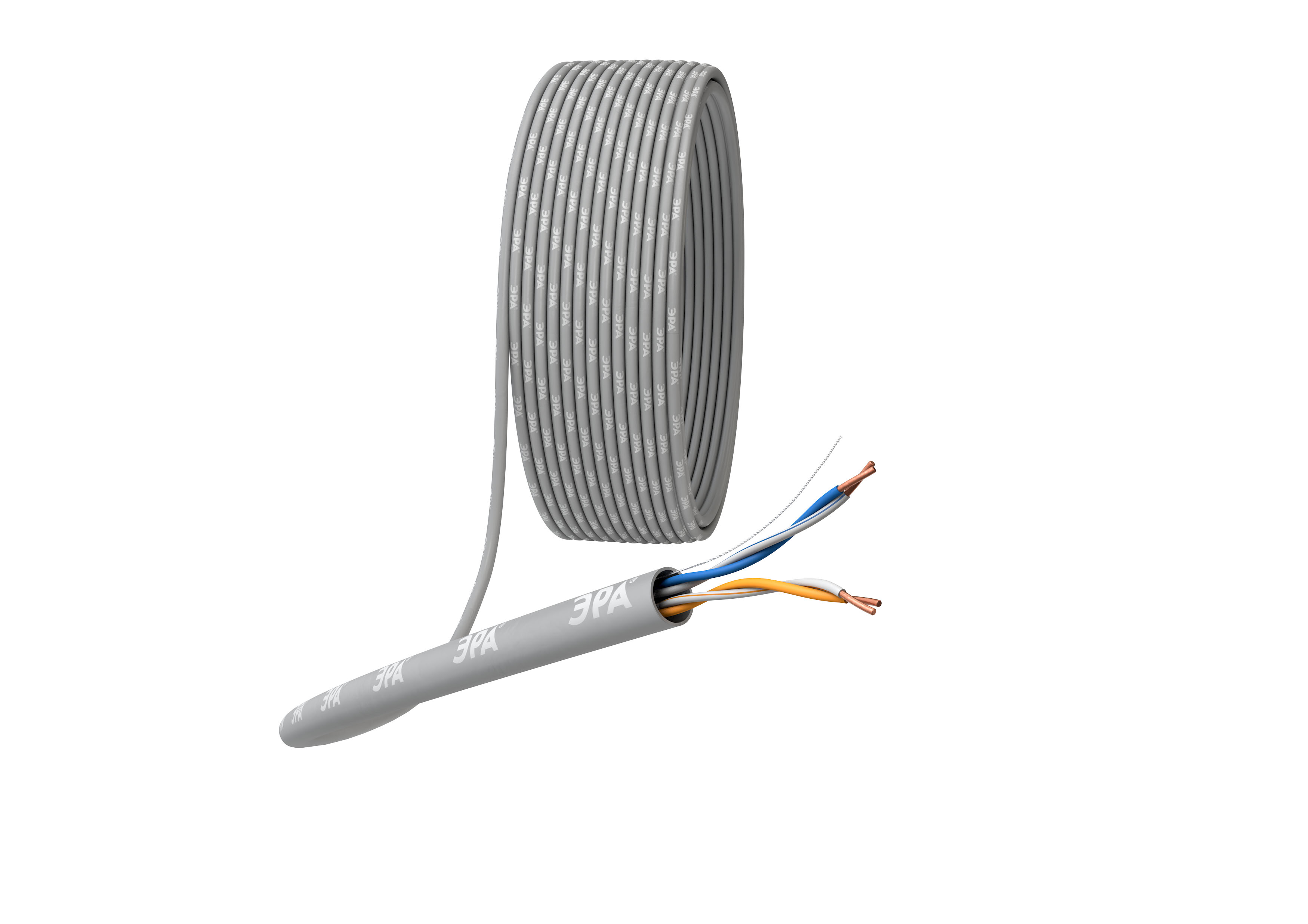 ЭРА Кабель витая пара SIMPLE U/UTP 2x2x24AWG Cat5e CU PVC 305м фото