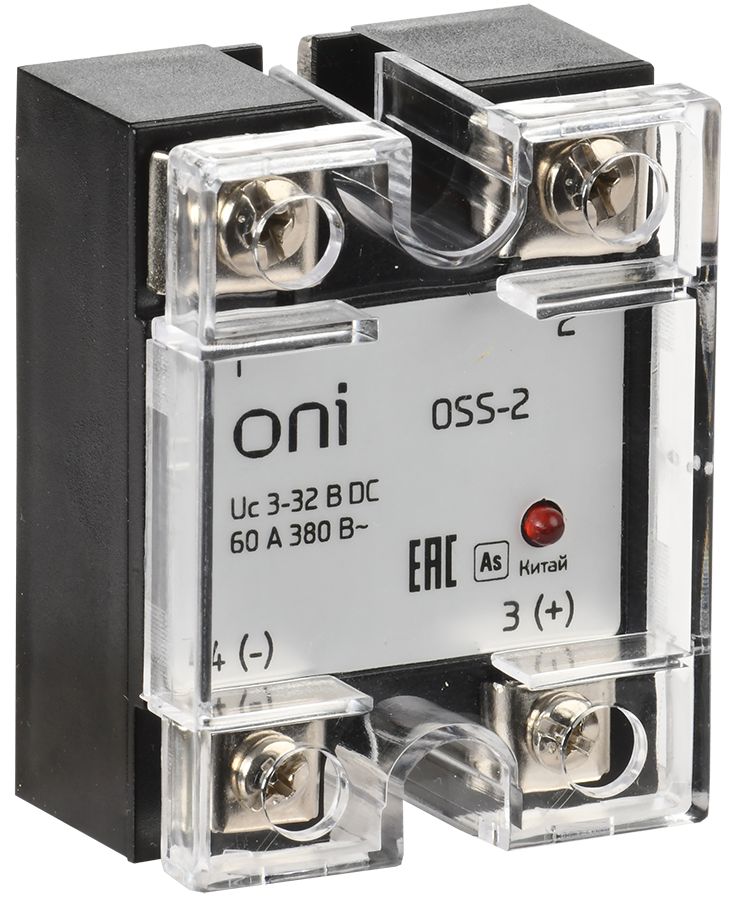 IEK ONI Реле твердотельное OSS-2 60А 380В AC 3-32В DC. фото
