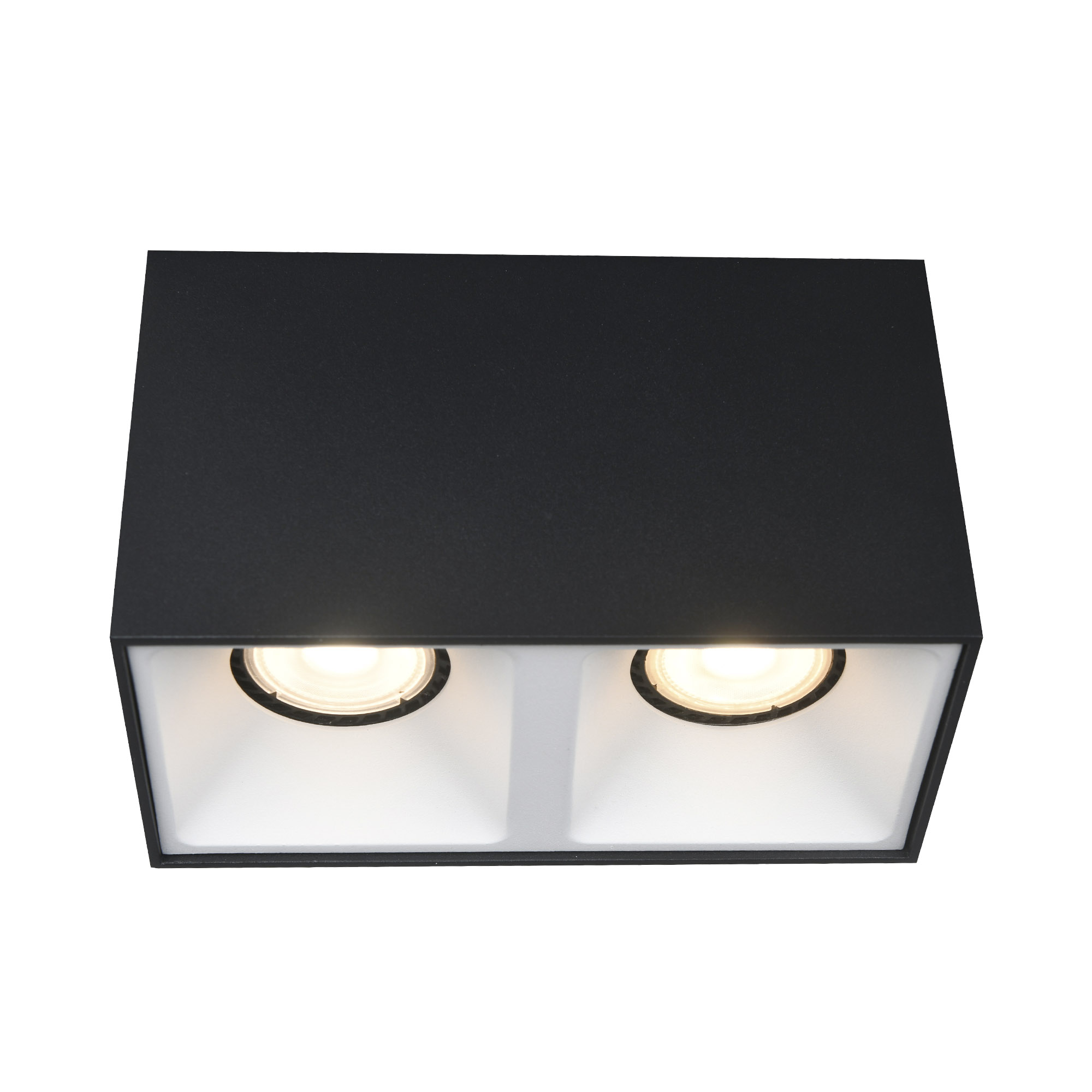 ST LUCE ST168.452.02 Светильник потолочный Черный GU10 2*50W IP20 L82,5xW165xH104 220V Без ламп фото