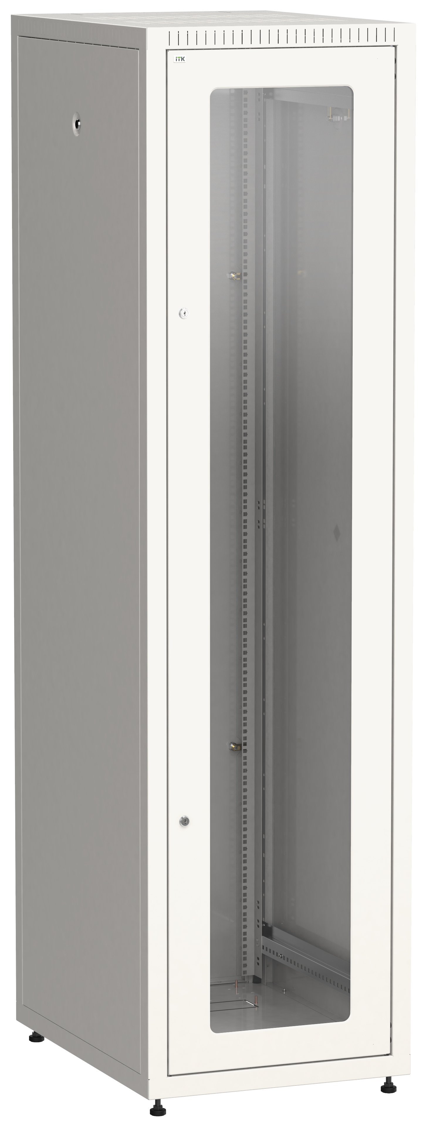 IEK LINEA E ITK Шкаф LINEA E 33U 600х800мм двери 2шт стеклянные и металлические серый фото