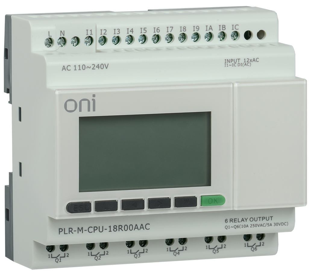 IEK ONI  Микро ПЛК PLR-M. CPU DI12/DO06(R) 220В AC. фото