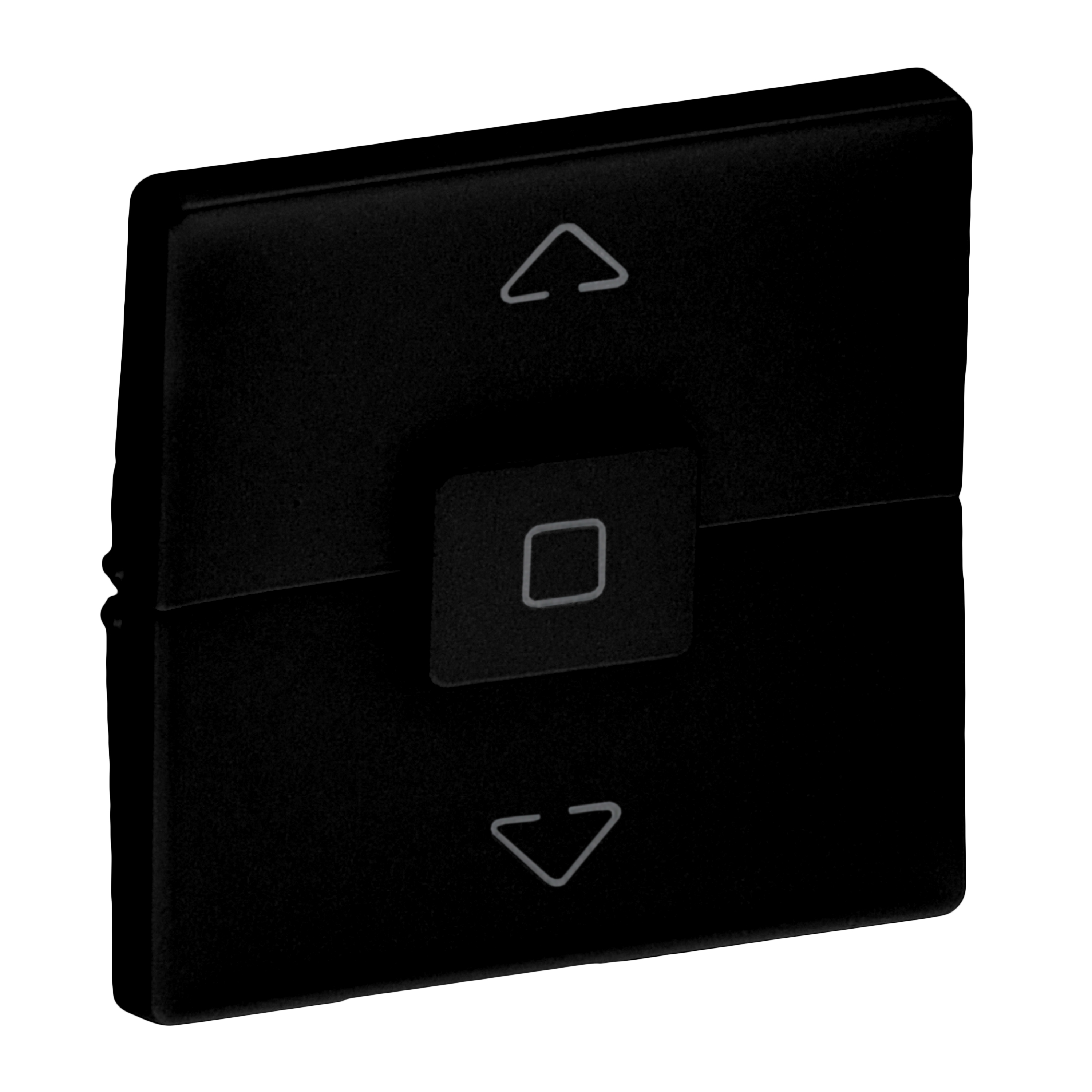 Legrand Valena LIFE Black. Лицевая панель для выключателя жалюзи и рольставней. Антрацит.. фото