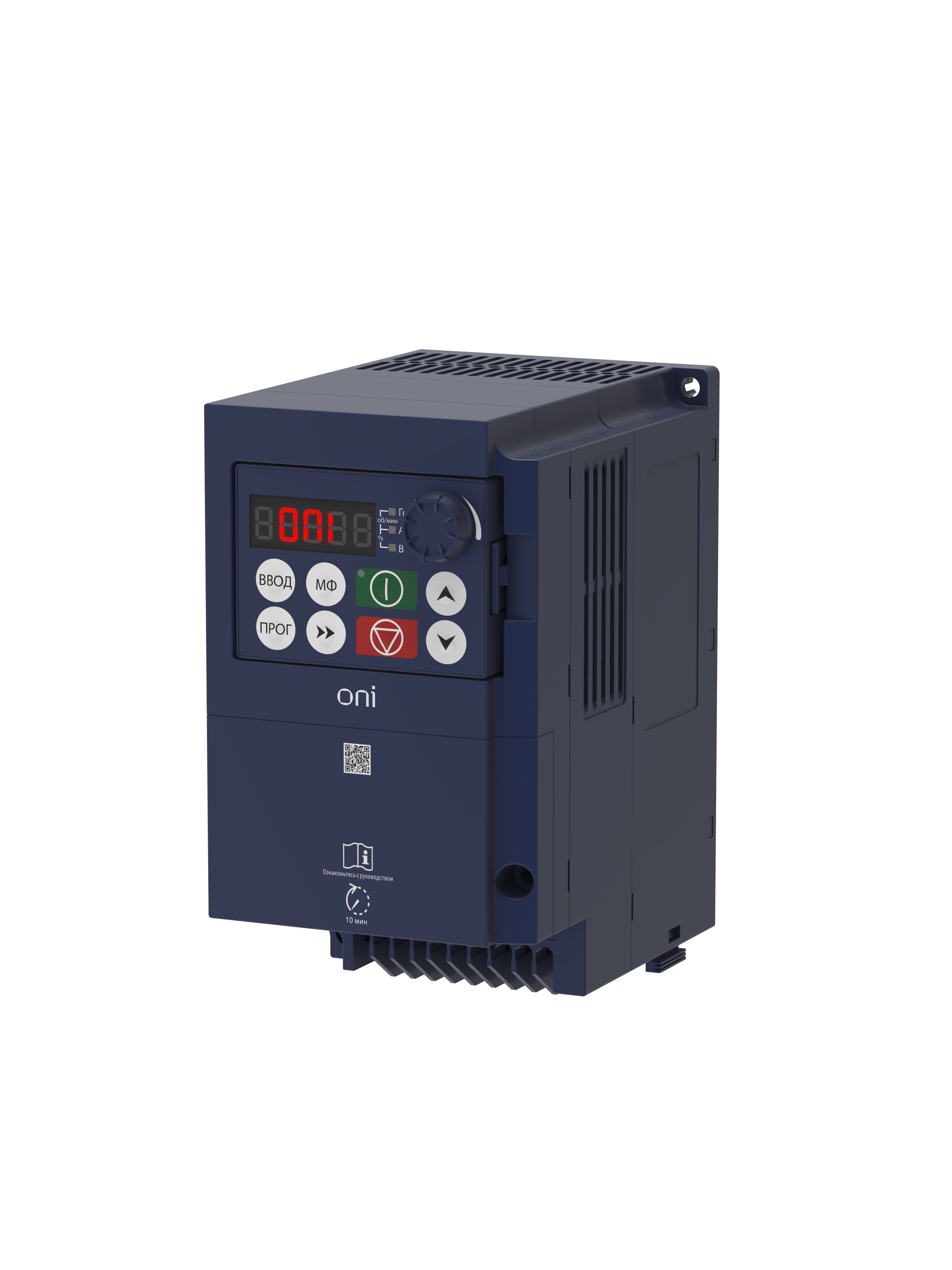 IEK ONI Преобразователь частоты FC-430 380В 3Ф 2,2кВт 5,2А встроенный тормозной модуль. фото