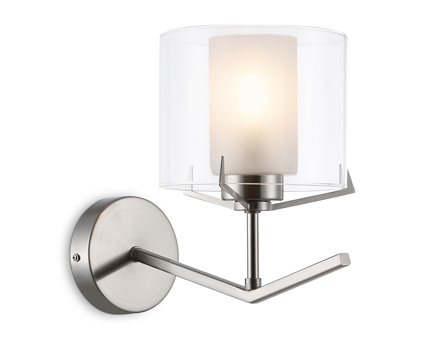Ambrella Светильник настенный LH57004 SN/FR никель/белый матовый E14 max 40W 280*150*220 фото