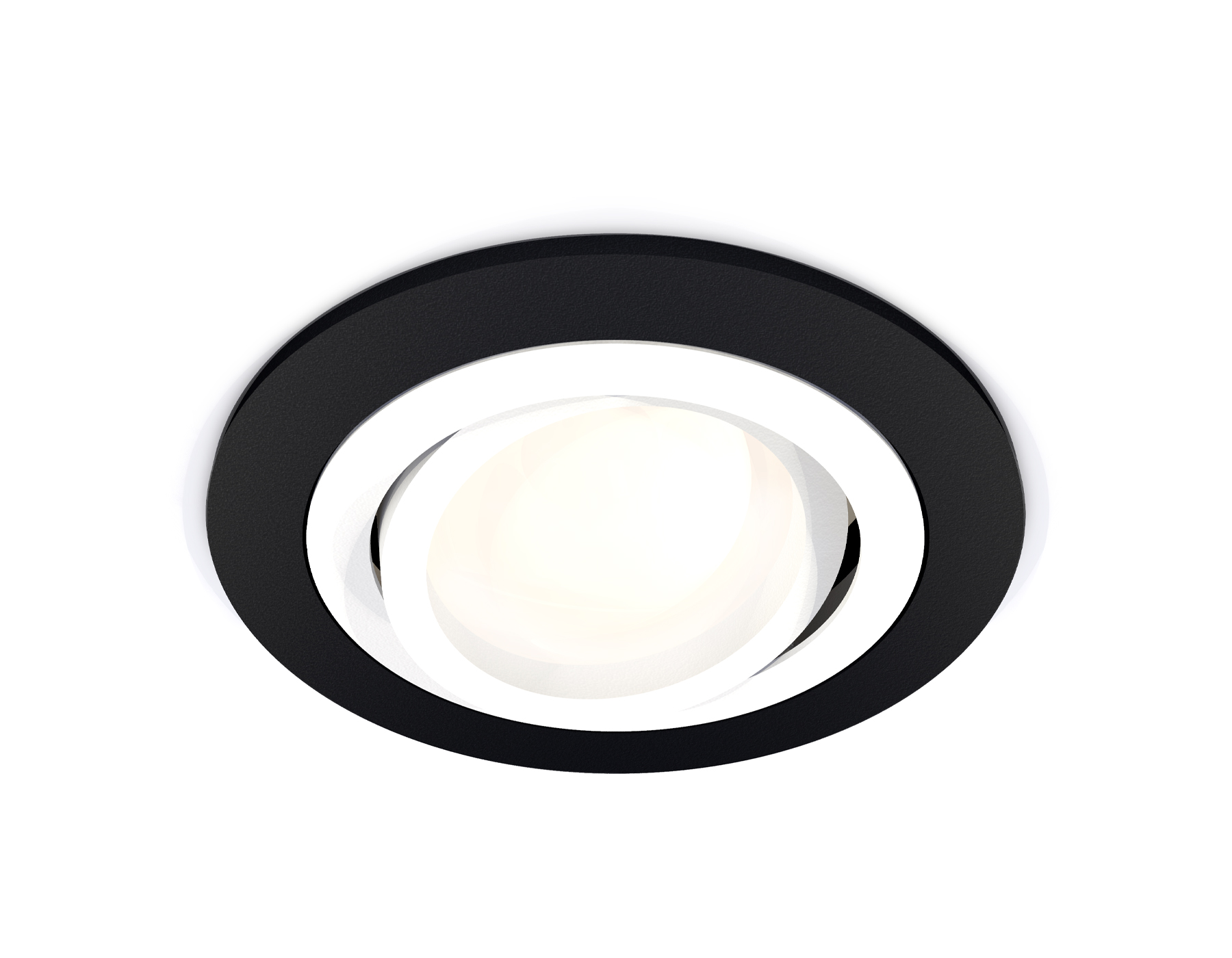 Ambrella Комплект встраиваемого поворотного светильника XC7622080 SBK/SWH черный песок/белый песок MR16 GU5.3 (C7622, N7001) фото