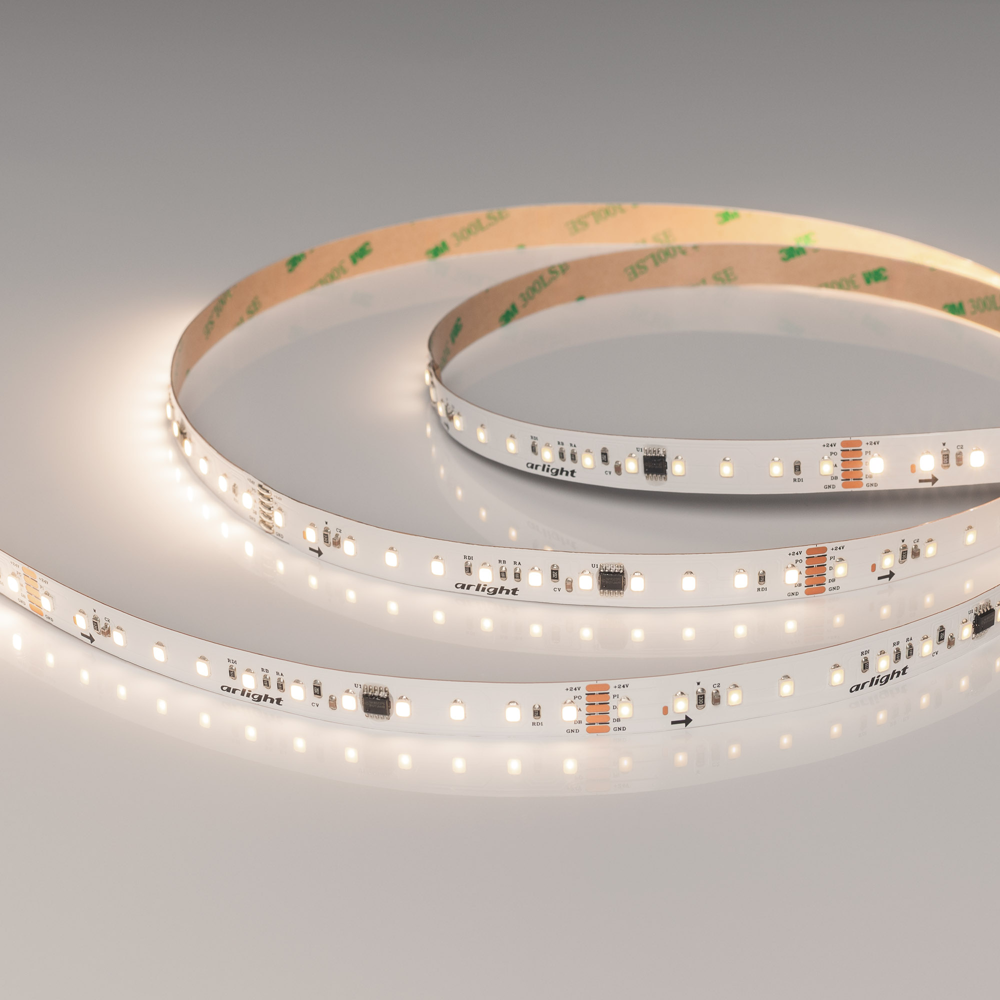 Arlight Светодиодная лента DMX-A96-12mm 24V Day4000-PX12 (14 W/m, IP20, 5m) (-) фото
