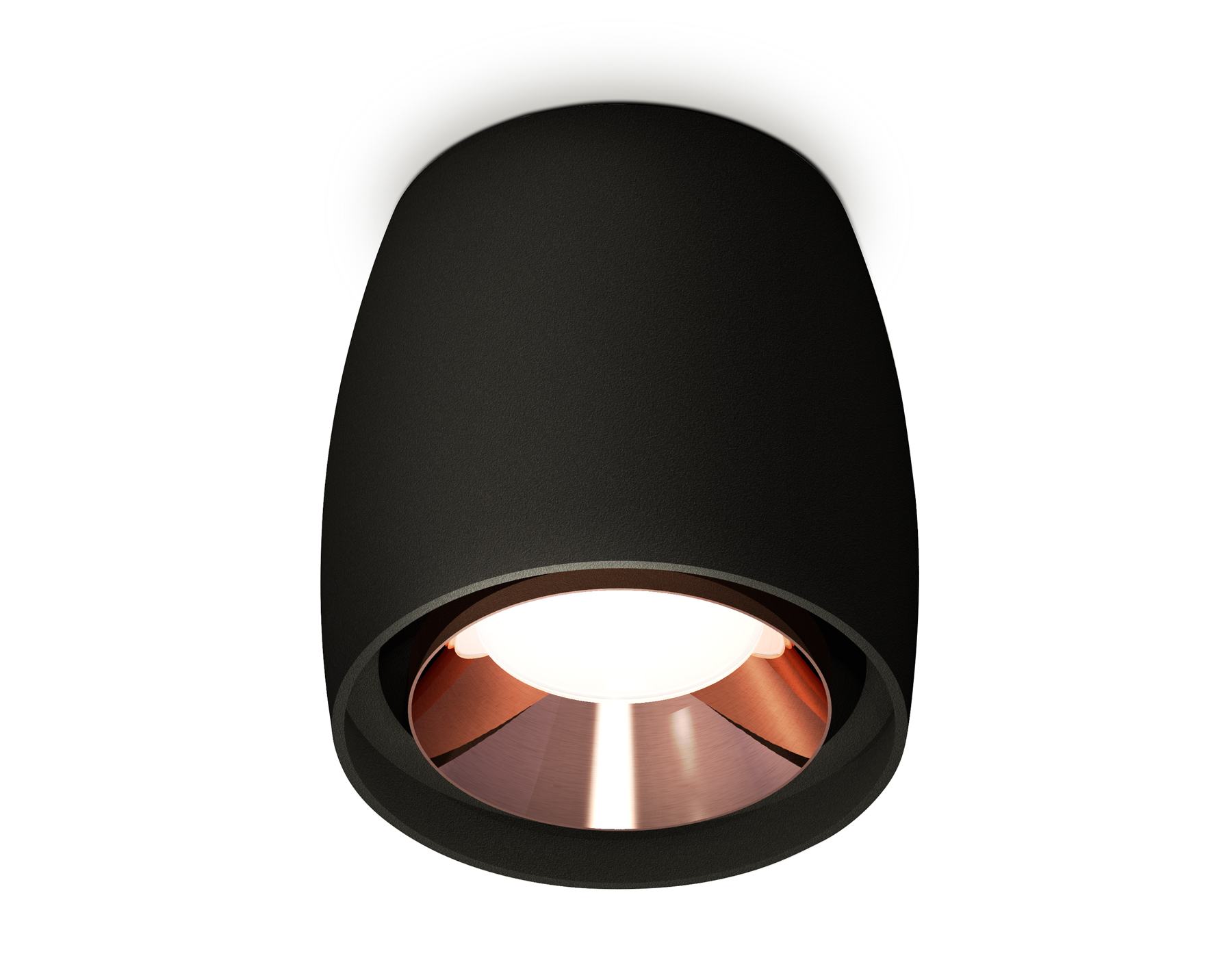Ambrella Комплект накладного светильника XS1142005 SBK/PPG черный песок/золото розовое полированное MR16 GU5.3 (C1142, N7035) фото