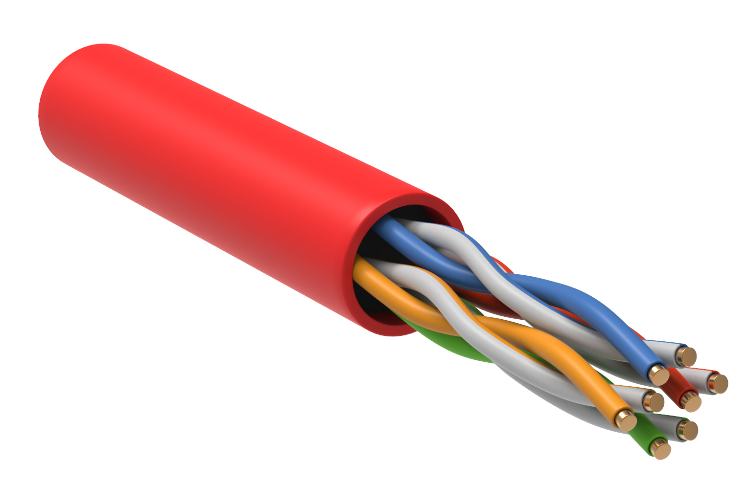 IEK ITK Витая пара U/UTP категории 5E 4х2х24AWG LSZH красный (305м) фото