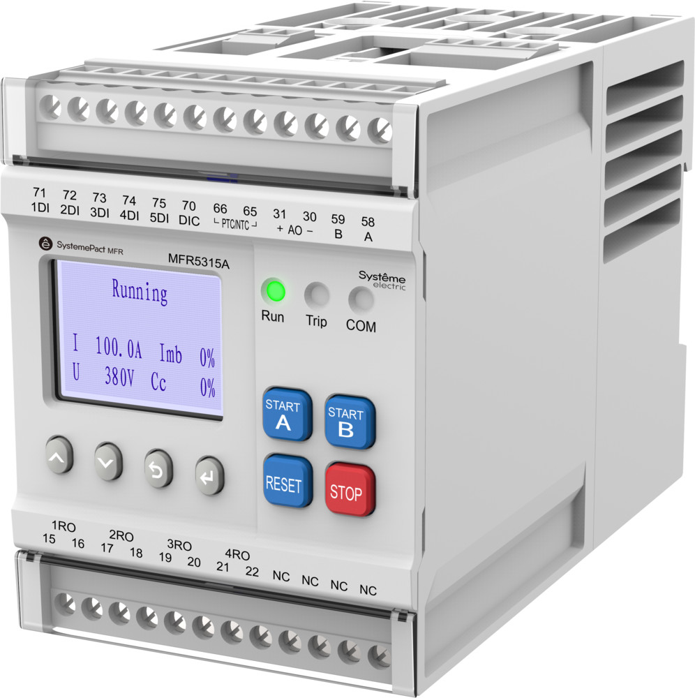 Systeme Electric SystemePact MFR  Реле MFR530 MODBUS-RTU + встроенный дисплей 0.2-5A ТТ Ø10.5ММ 80-270В AC/DC фото