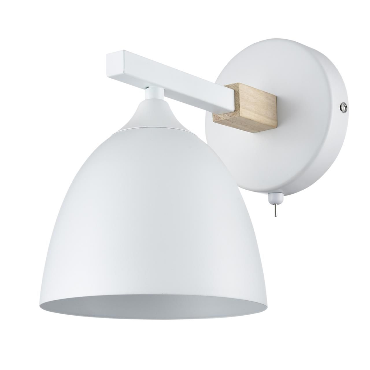 Lumion 8095/1W MODERNI LN25 белый/белый металл, дерево/металл Бра Е27 1*60W 220V COLANGE фото