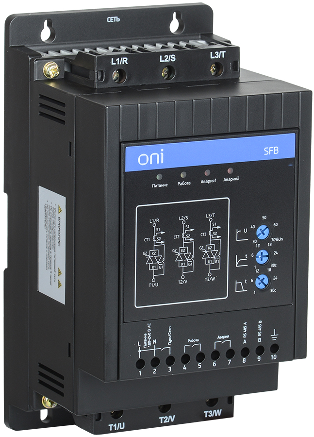 IEK ONI Устройство плавного пуска SFB 3Ф 380В 11кВт 22A Uупр 110-220В. фото