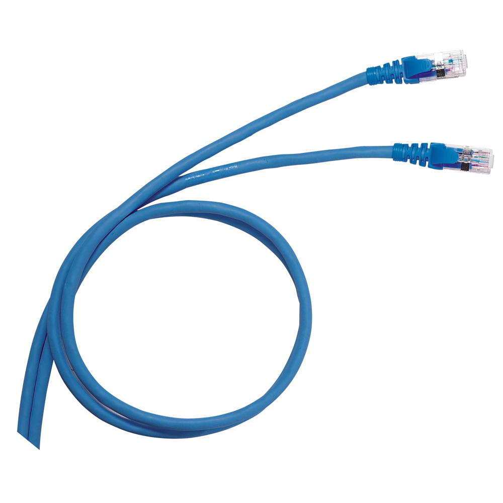 Legrand Коммутационный шнур RJ 45 категория 6 F/UTP PVC экранированный 5 м голубой. фото