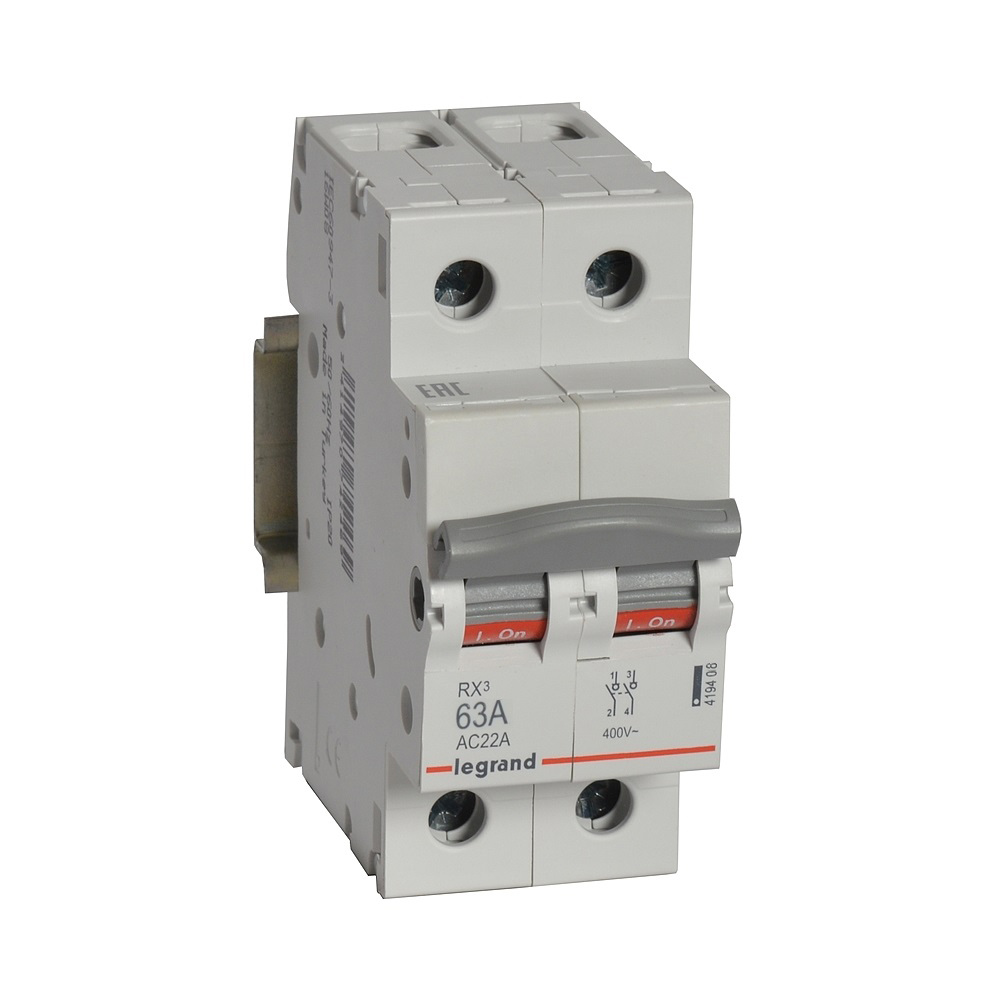 Legrand RX3 Рубильник 2P 63А. фото