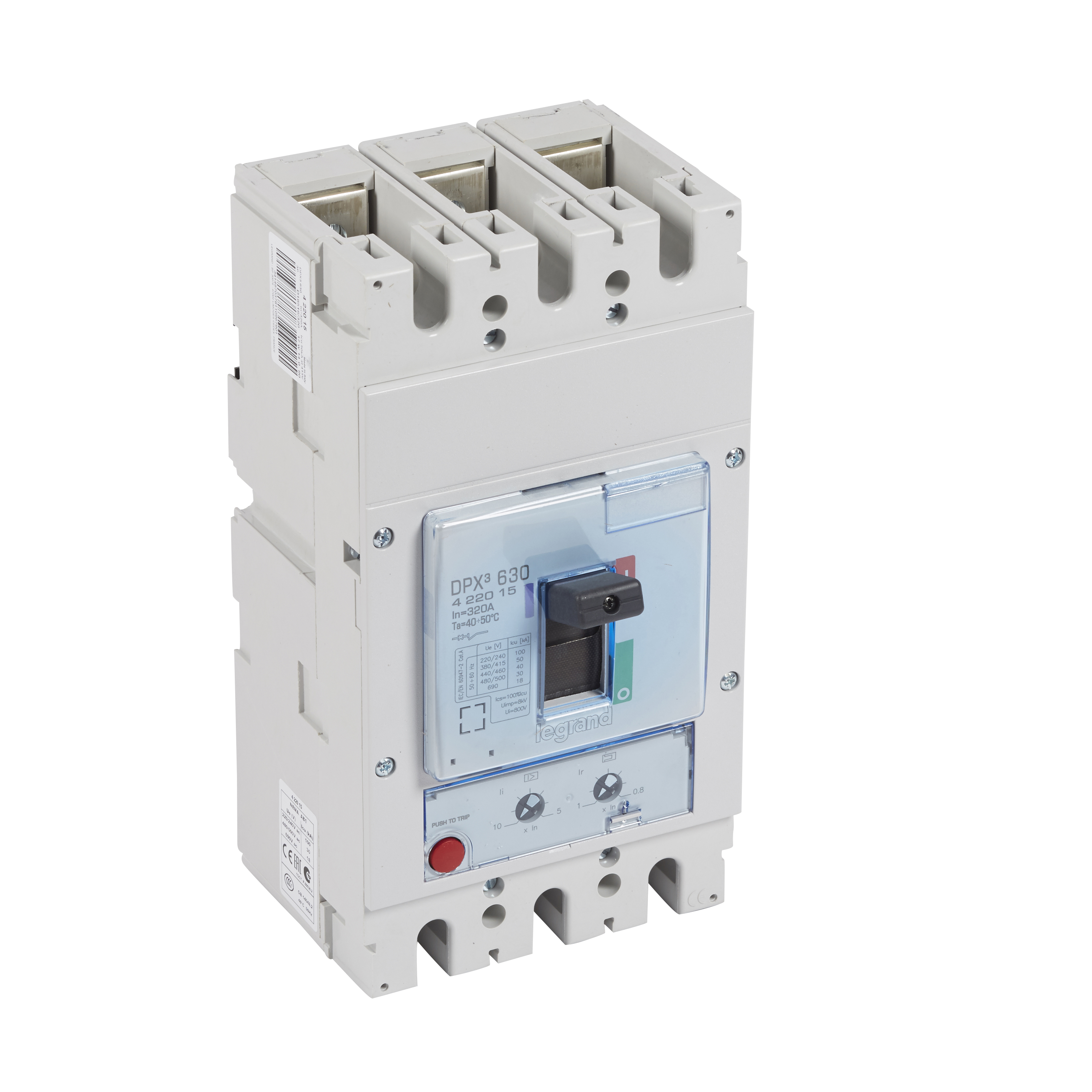 Legrand DPX3 630 Автоматический выключатель 3Р 320А 50kA термомагнитный расцепитель. фото