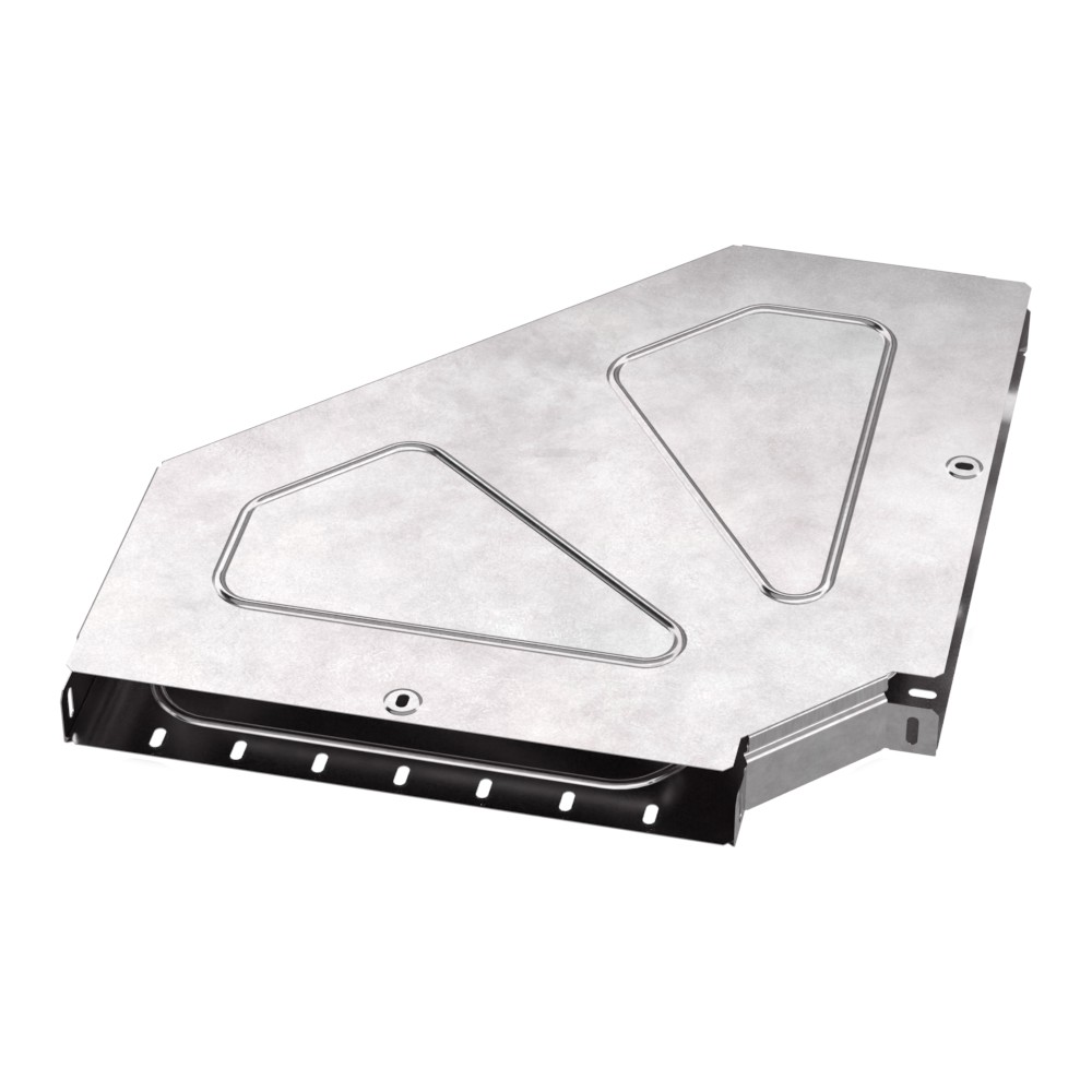 Промрукав  Угол горизонтальный 90 градусов с крышкой Стандарт 400х50 фото