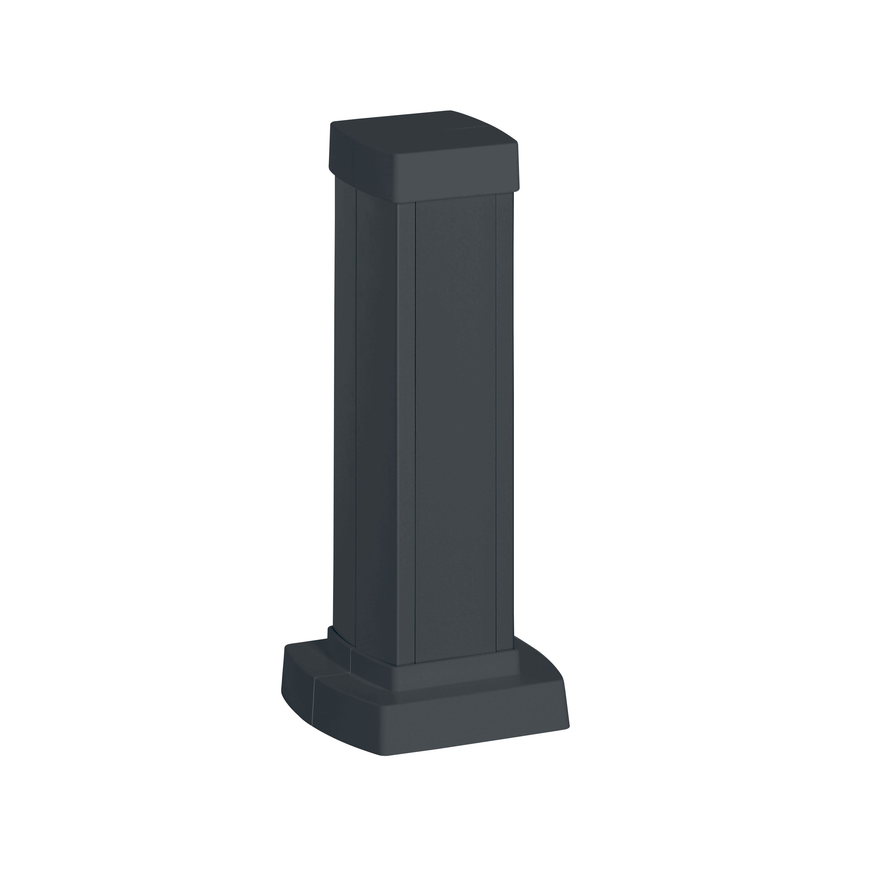 Legrand Snap-On мини-колонна алюминиевая с крышкой из пластика 1 секция, высота 0,3 метра, цвет черный. фото