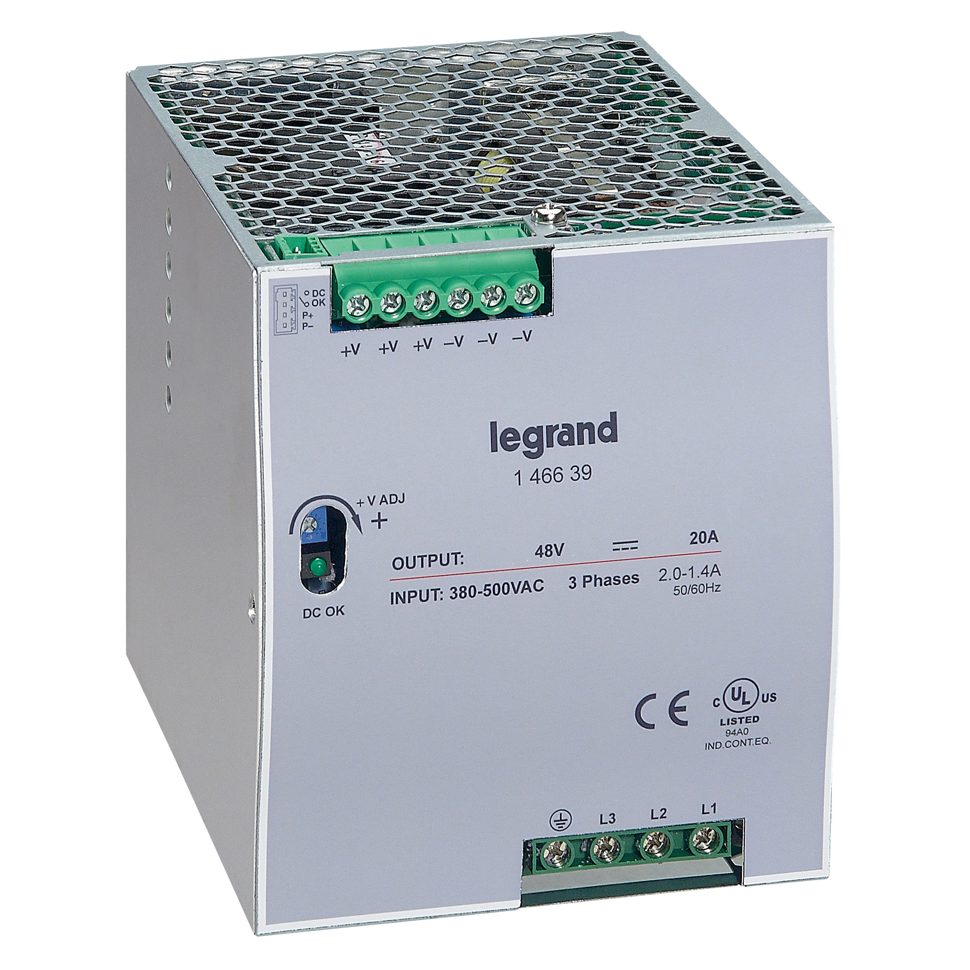Legrand 3-фазный Импульсный источник питания 48В 960Вт 20A. фото