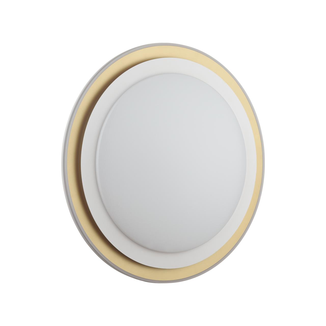 Sonex 7630/EL PALE SN 041 Светильник пластик/белый/золотистый LED 72Вт с ДУ 3000-6000К D510 IP43 пульт ДУ SETTA фото