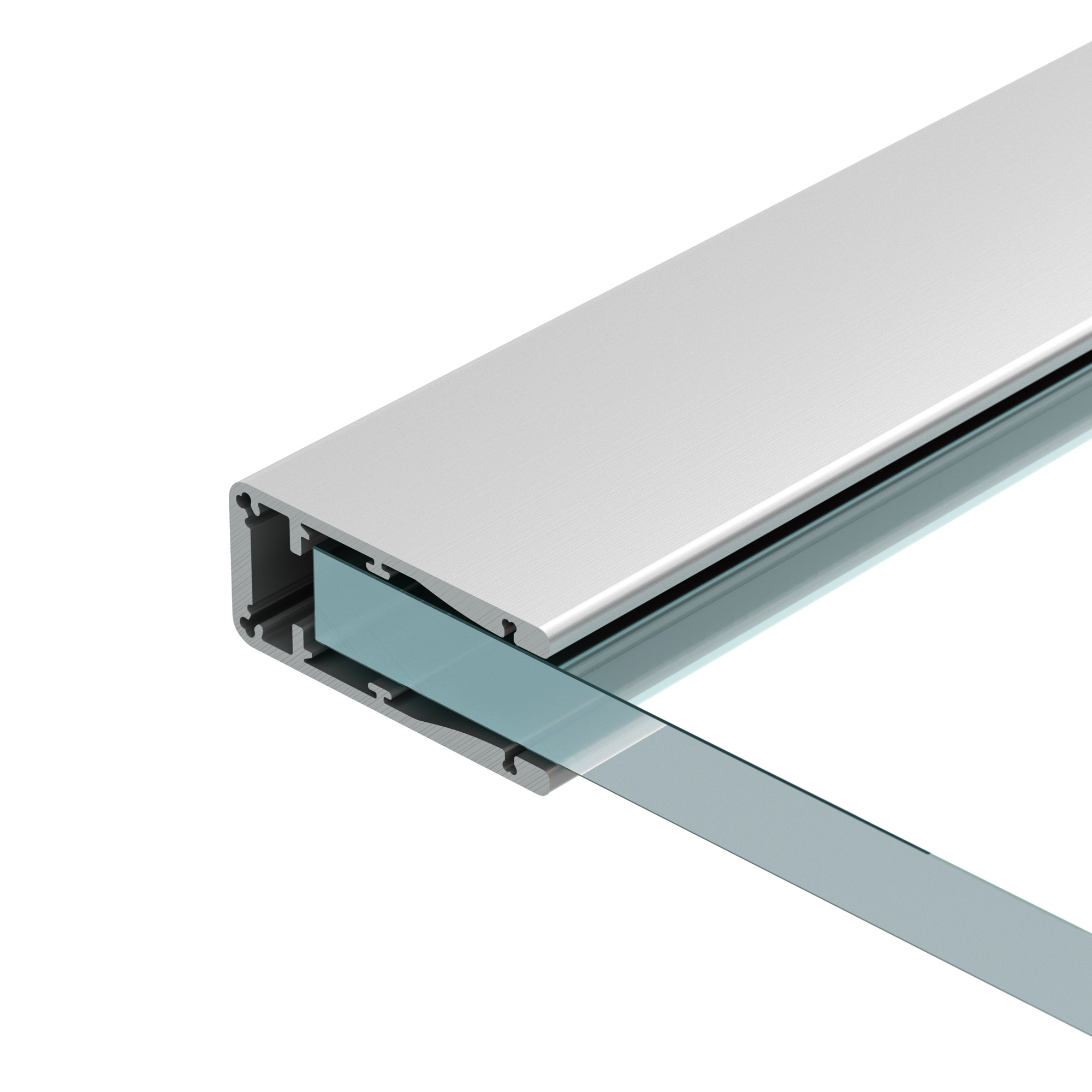 Arlight Профиль ALU-HANDRAIL-2000 FOR GLASS 17.5 (Алюминий) фото
