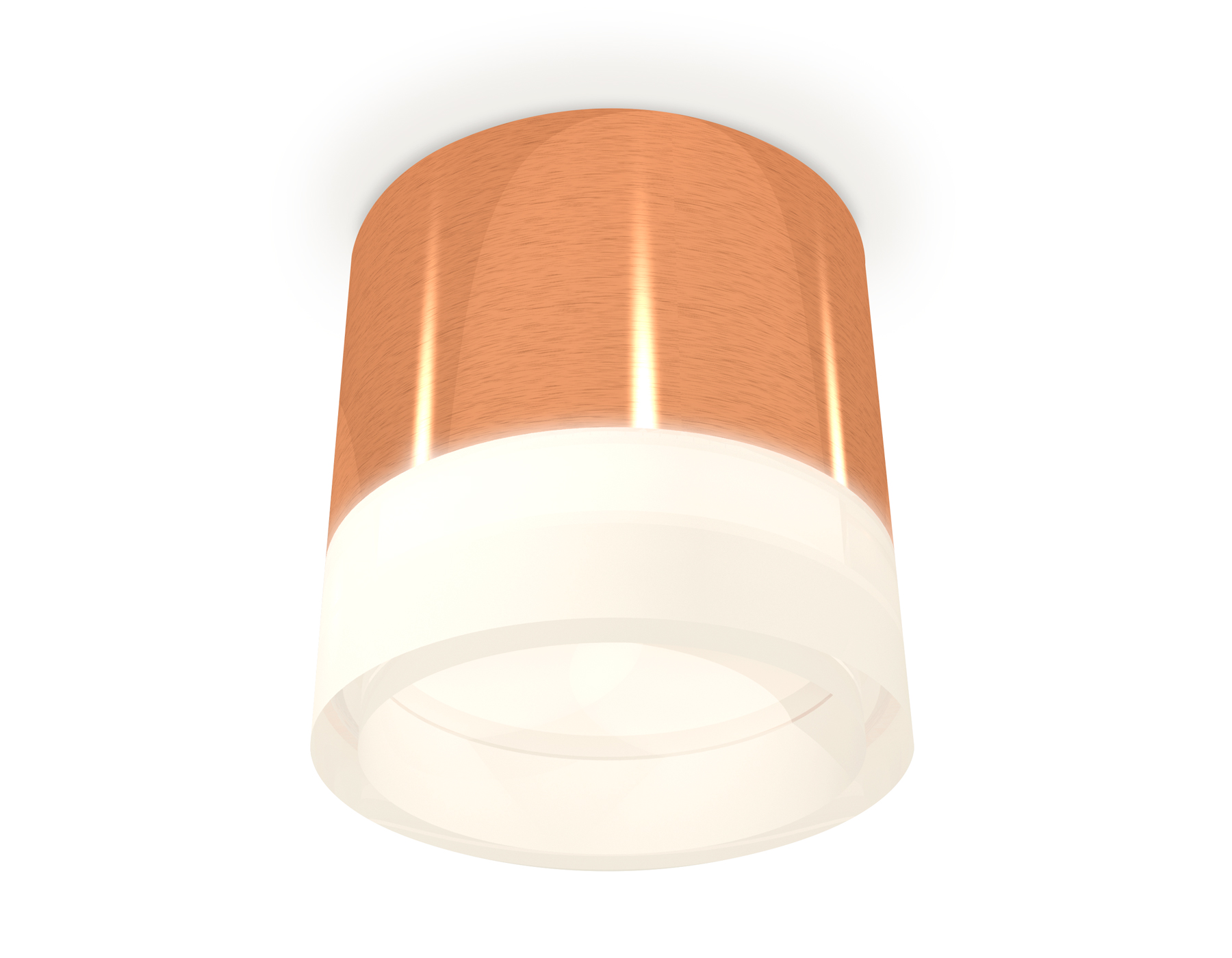 Ambrella Комплект накладного светильника с акрилом XS8122010 PPG/FR золото розовое полированное/белый матовый GX53 (C8122, N8401) фото