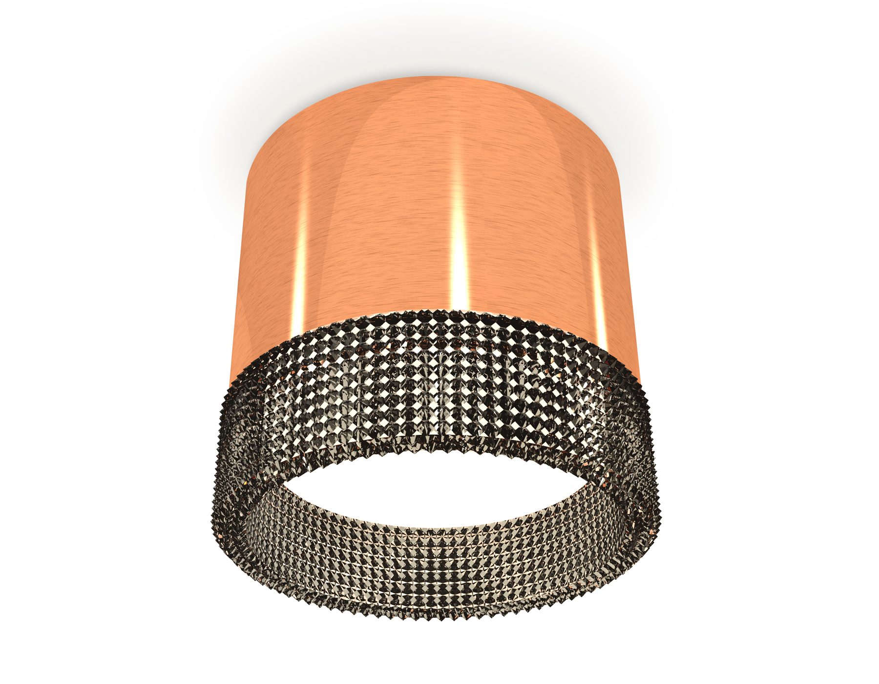 Ambrella Комплект накладного светильника с композитным хрусталем XS8122021 PPG/BK золото розовое полированное/тонированный GX53 (C8122, N8484) фото