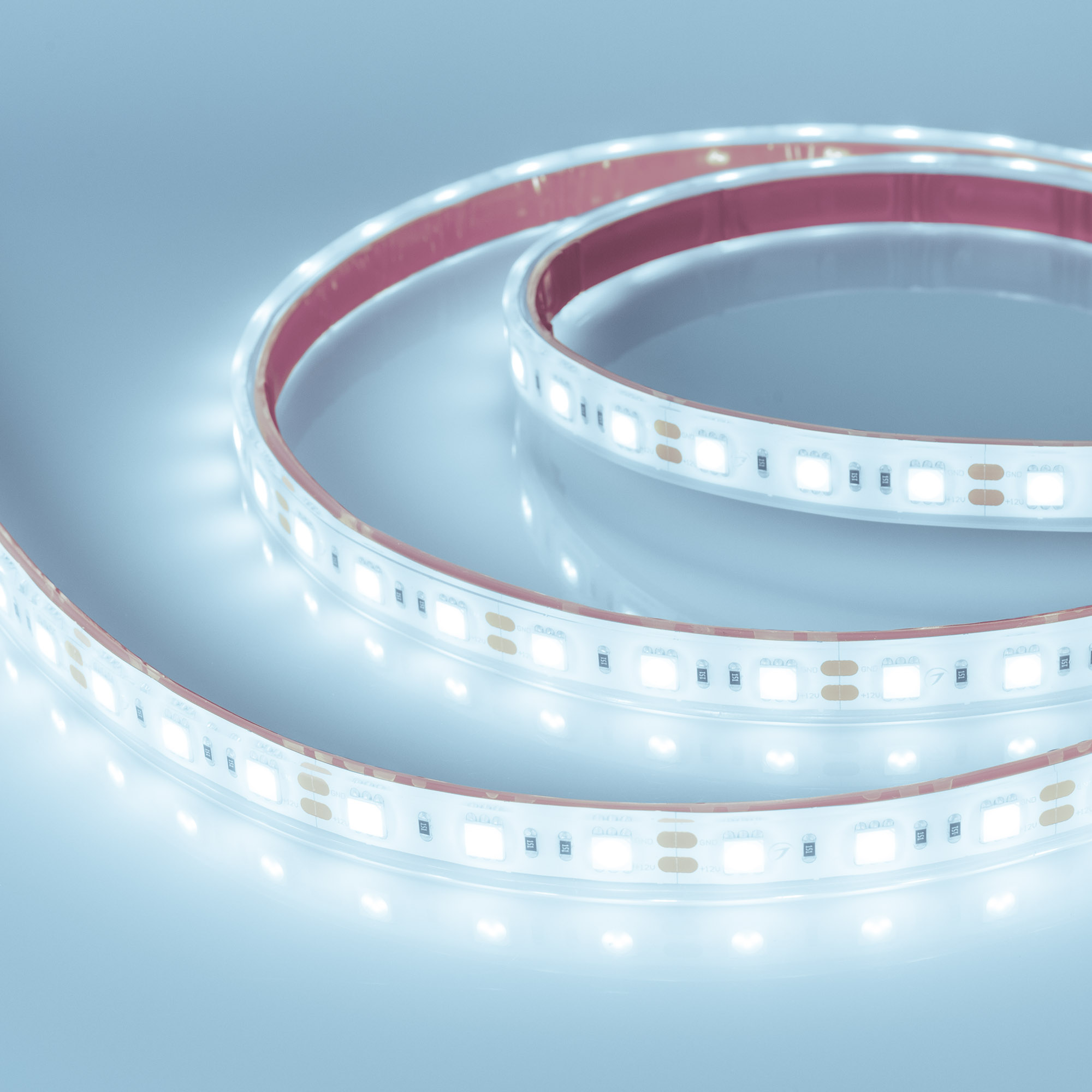 Arlight Лента герметичная RTW-PFS-B60-13mm 12V Cool 10K (14.4 W/m, IP68, 5060, 5m) ( 14.4 Вт/м, IP68) фото