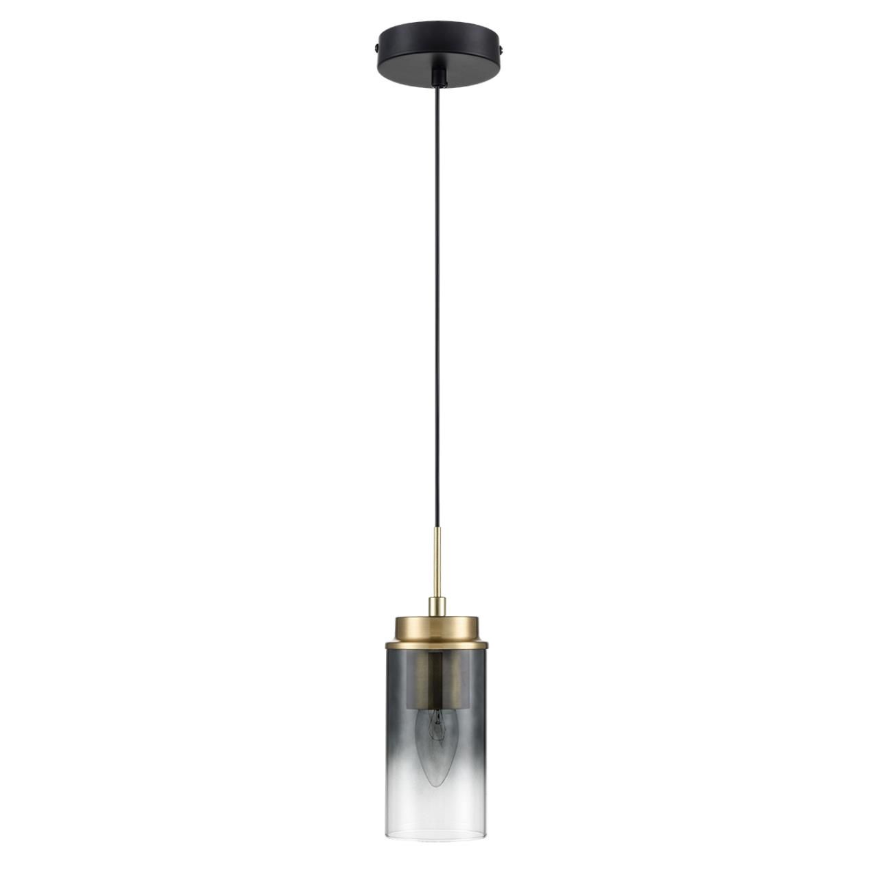 Lumion 8101/1A COMFI LN25 черный/бронза металл/стекло Подвес Е14 1*40W 220V ISHA фото