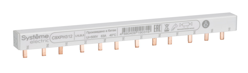 Systeme Electric Шинка Греб. 3P (L1L2L3) 18мм 12мод 63А фото