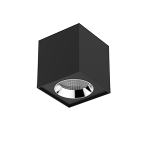Varton Светодиодный светильник DL-02 Cube накладной 125х135 20 Вт 3000 K 35° RAL9005 черный муар фото