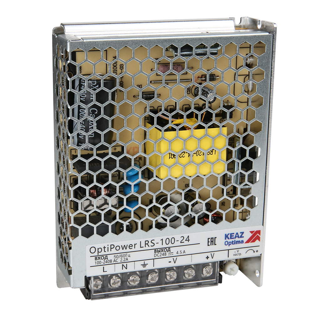 КЭАЗ Блок питания панельный OptiPower LRS 100-24 4.5A. фото