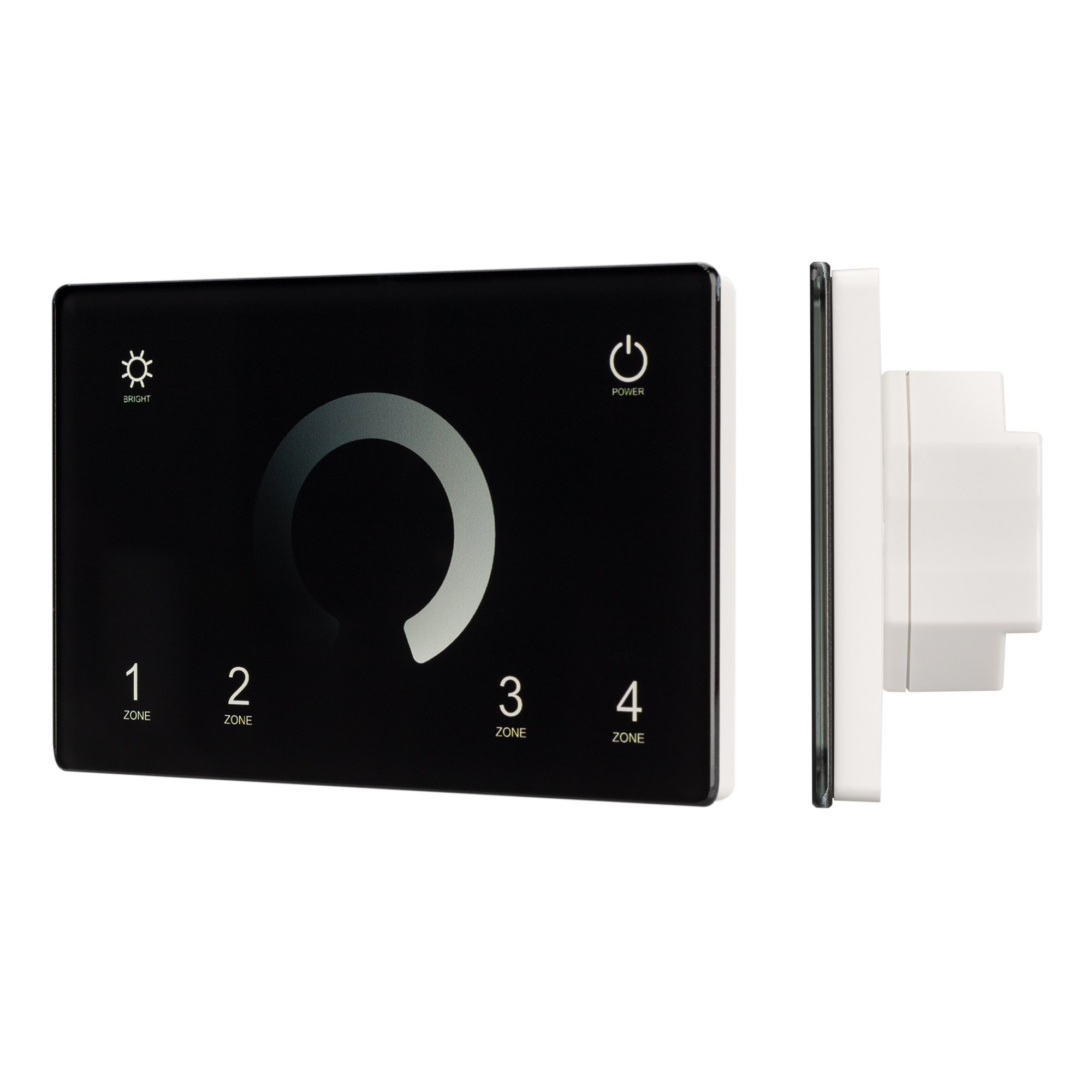Arlight Панель Sens SMART-P79-DIM Black (230V, 4 зоны, 2.4G) (IP20 Пластик, 5 лет) фото