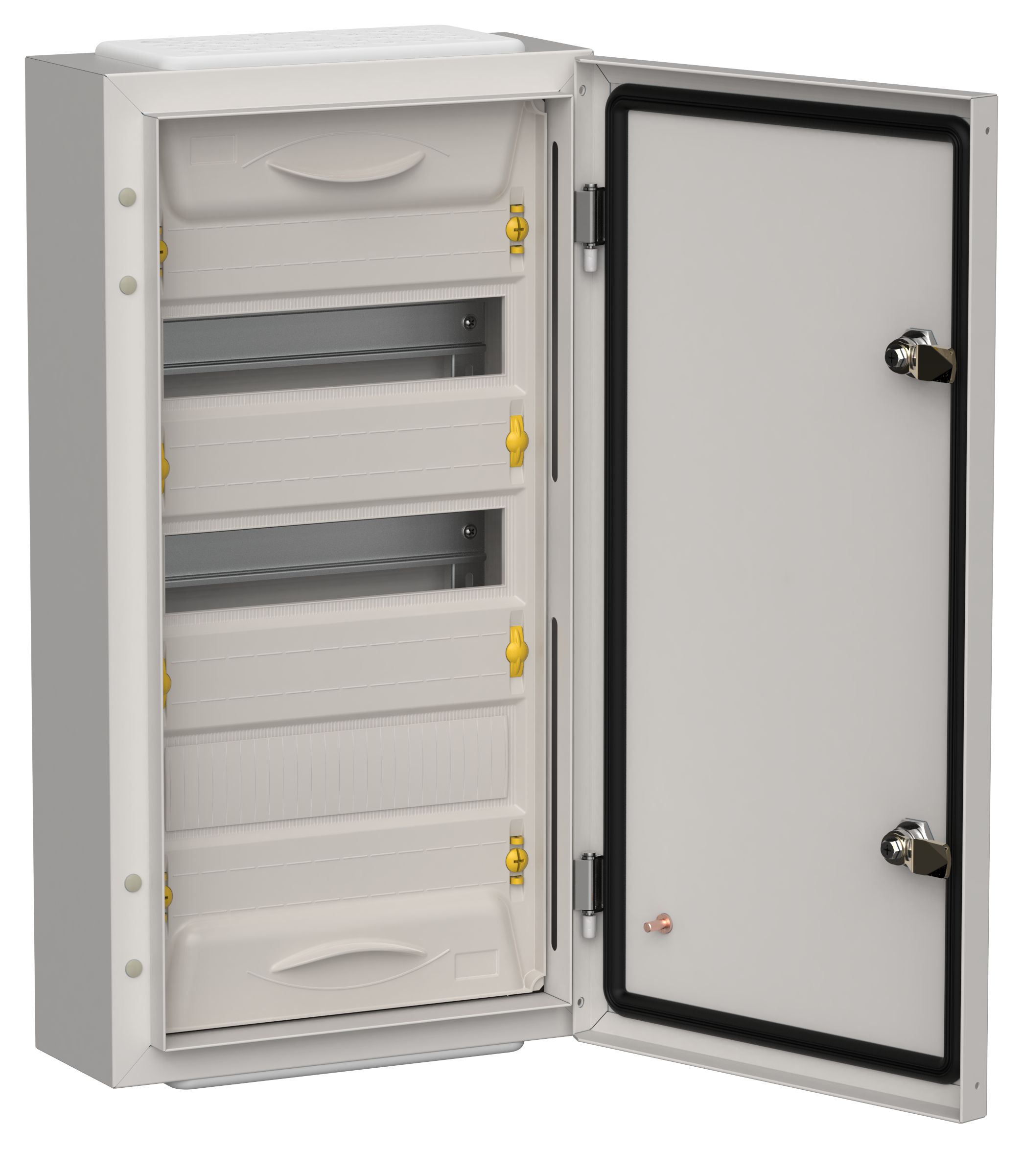 IEK TITAN 5 Корпус мет. ЩРн-36 (1х36) 585х310х140 IP54 сер фото