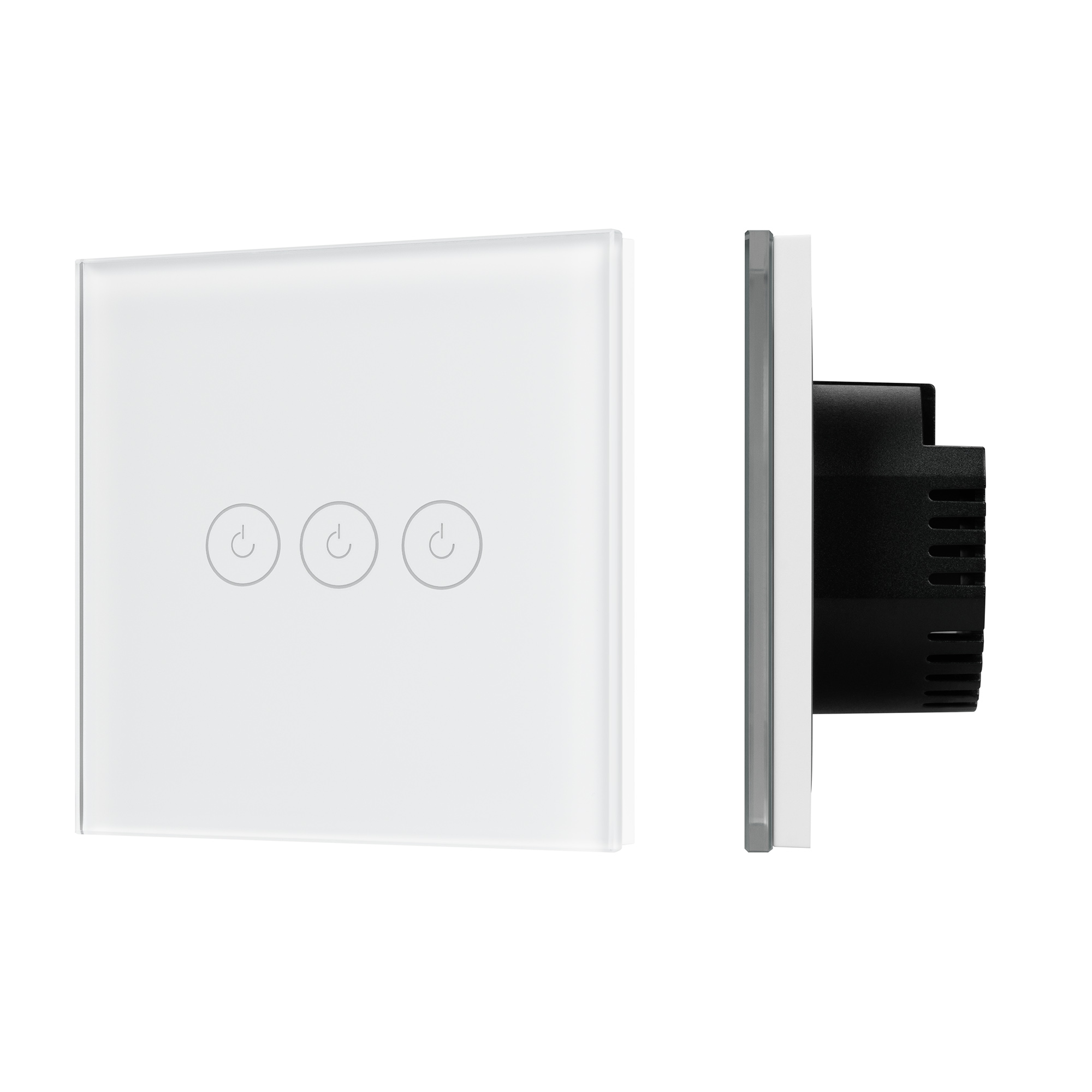 Arlight Выключатель сенсорный SWT-OMALI-S03-ZB-WH (250V, 10A, Zigbee) (Стекло) фото