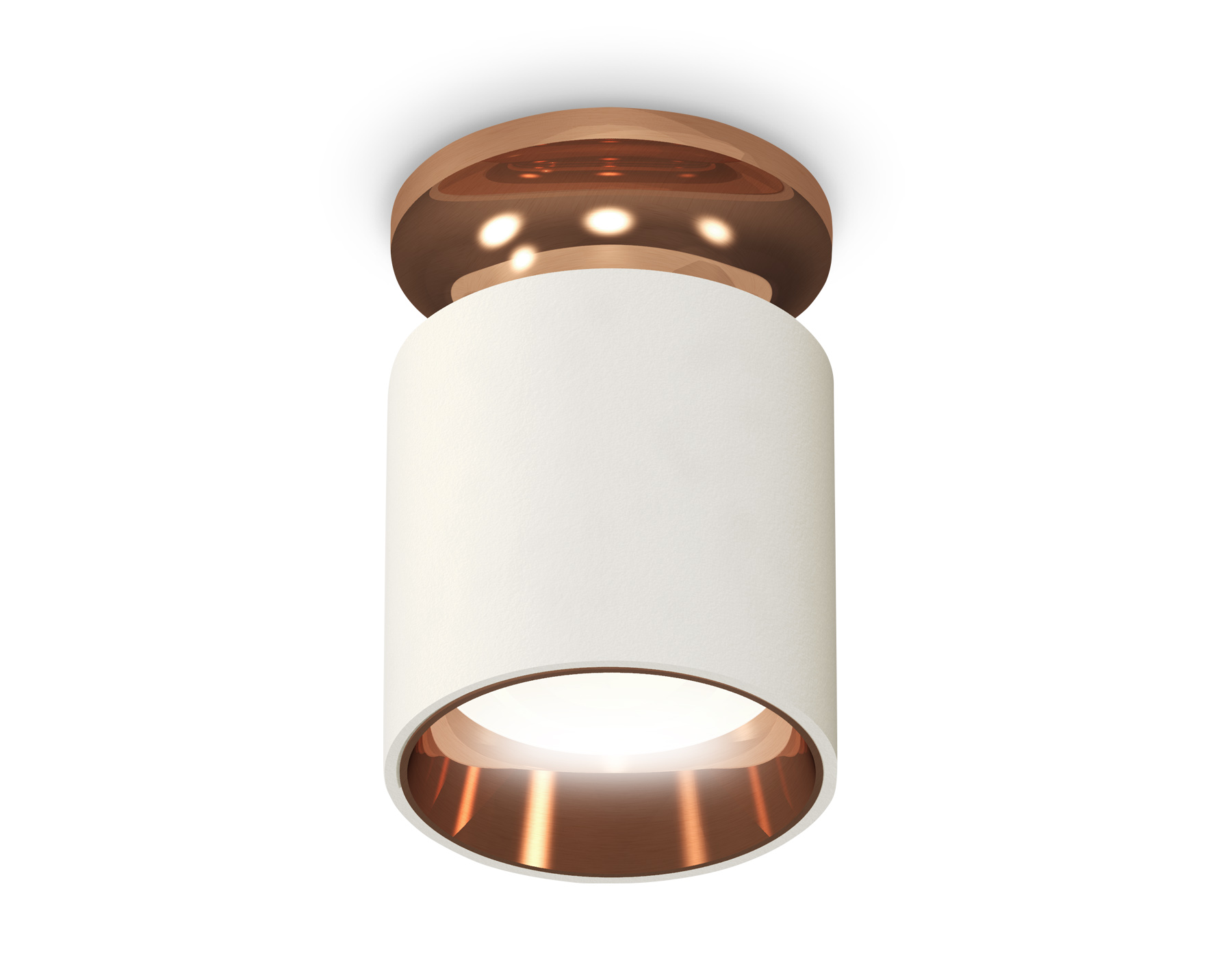Ambrella Комплект накладного светильника XS6301201 SWH/PPG белый песок/золото розовое полированное MR16 GU5.3 (N6906, C6301, N6114) фото
