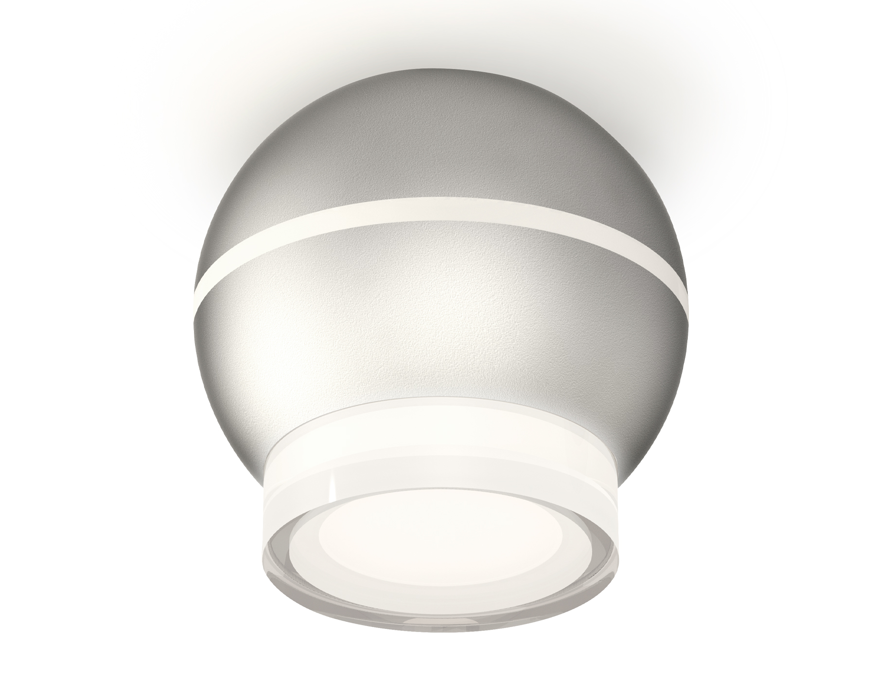 Ambrella Комплект накладного светильника XS1103031 SSL/FR/CL серебро песок/белый матовый/прозрачный MR16 GU5.3 LED 3W 4200K (C1103, N7160) фото