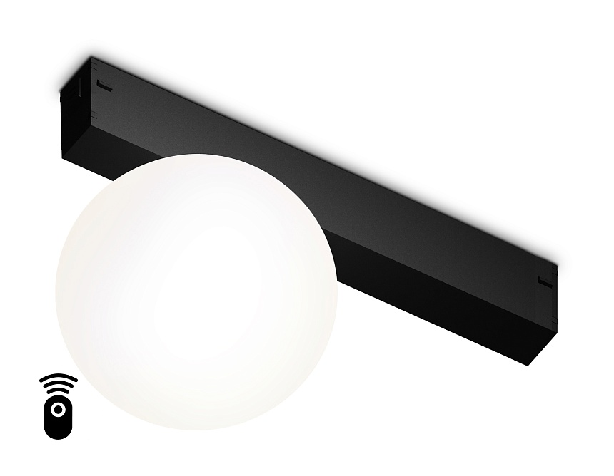 Ambrella Светильник светодиодный диммируемый для шинопровода Magnetic 220V GL1371 BK черный IP20 10W 3000K-6400K 120° D120/232*120*167 (Без ПДУ) фото
