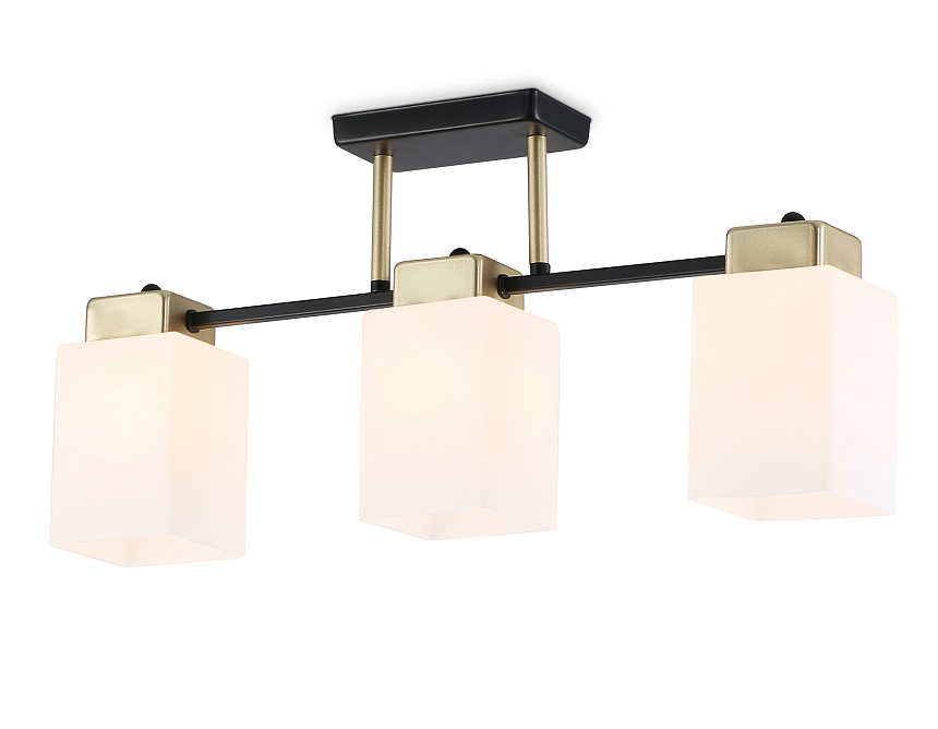 Ambrella Светильник подвесной TR303046/3 BK/GD черный/золото E27/3 max 60W 540*100*270 фото