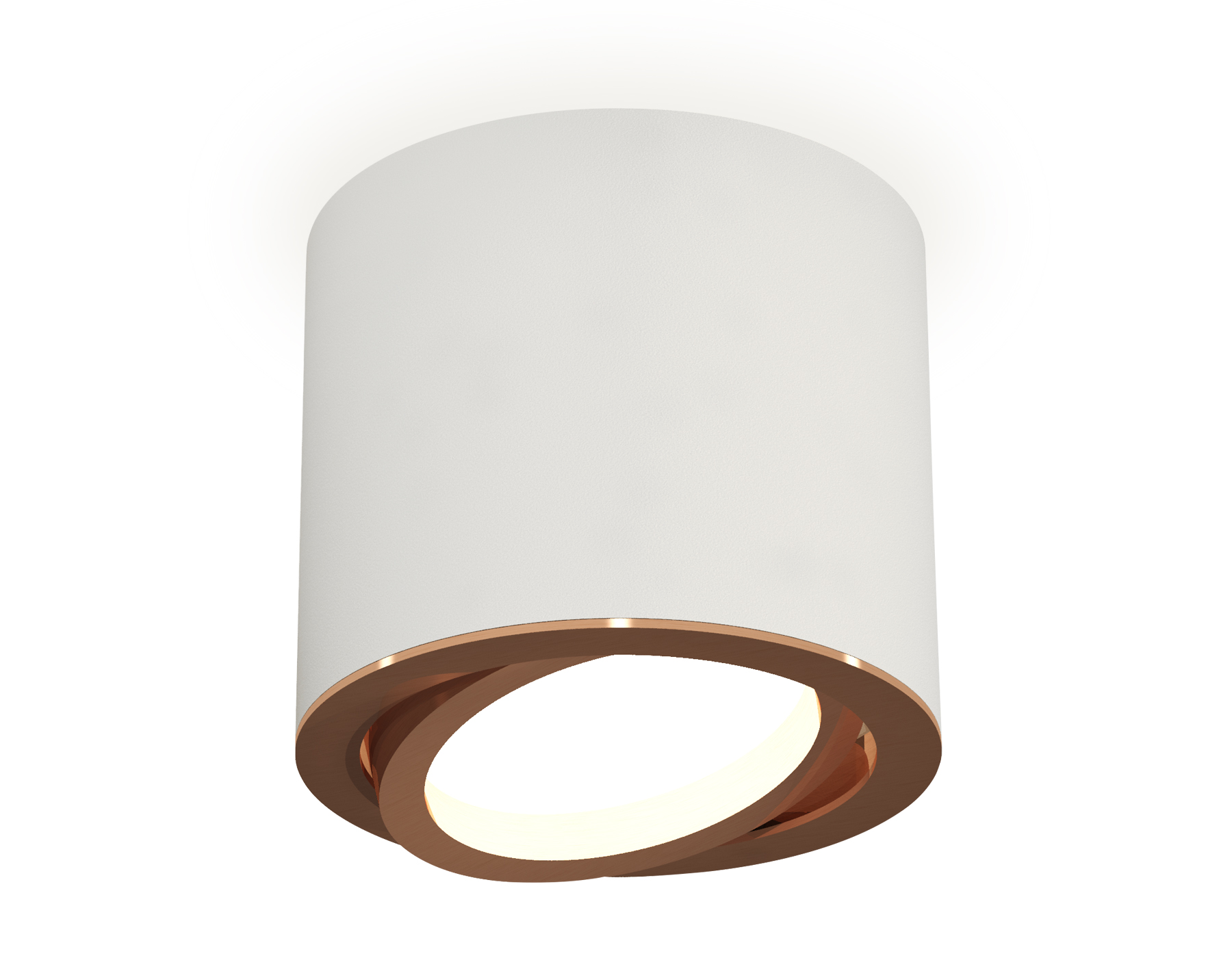 Ambrella Комплект накладного поворотного светильника XS7401005 SWH/PPG белый песок/золото розовое полированное MR16 GU5.3 (C7401, N7005) фото