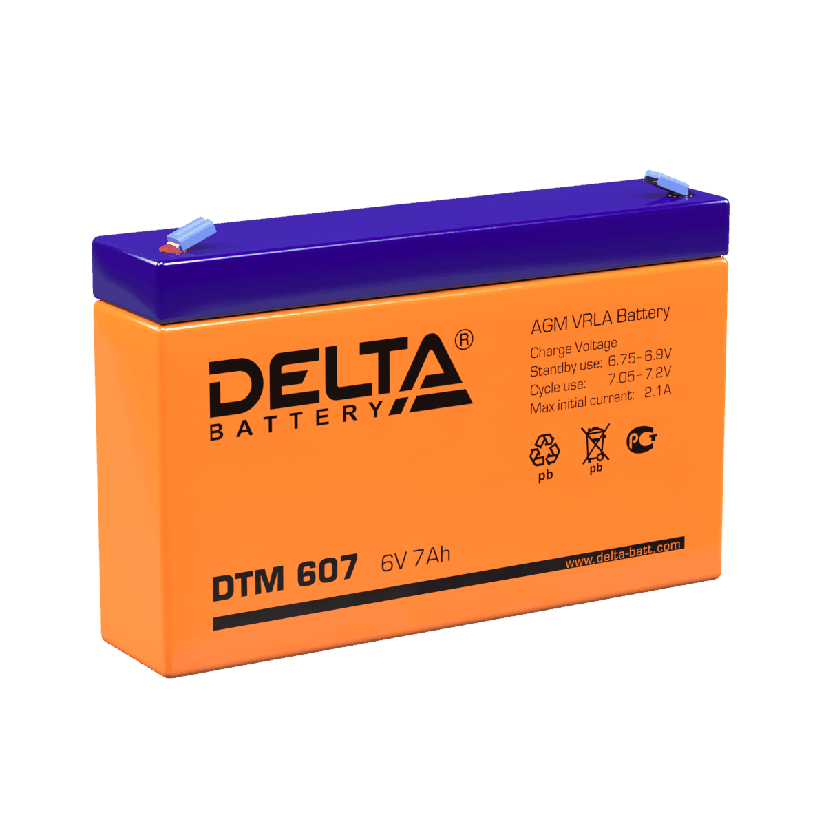 Delta Аккумуляторная батарея DTM 607 (6V/7Ah) фото
