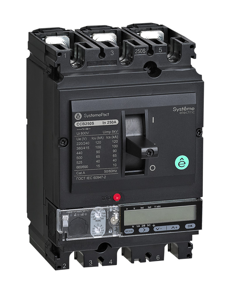 Systeme Electric Автоматический выключатель SYSTEMEPACT CCB160 50KA 3P3D S5.2E 160A рычаг фото