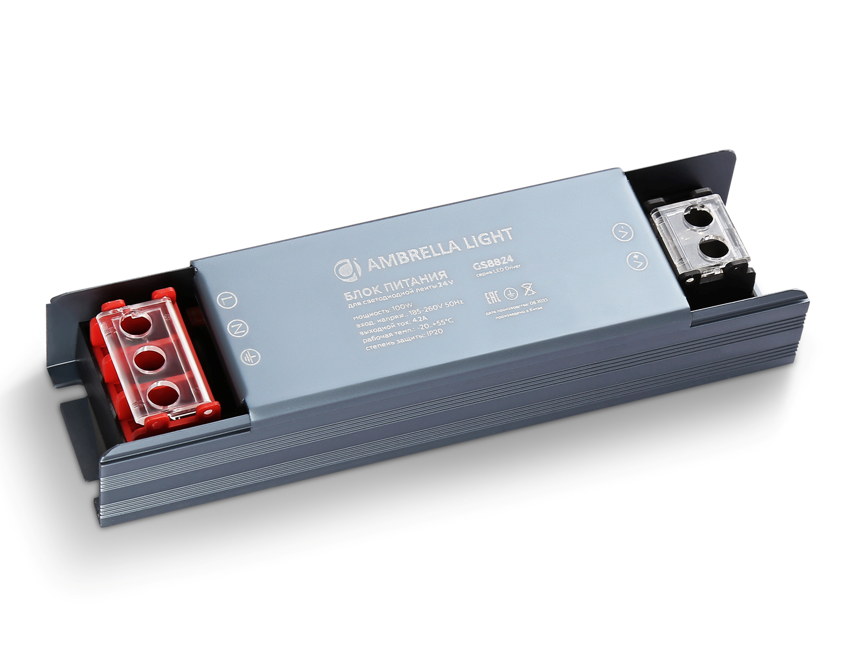 Ambrella Блок питания для светодиодной ленты 24V 100W 4.2A IP20 185-260V 130*35*22 GS8824 фото